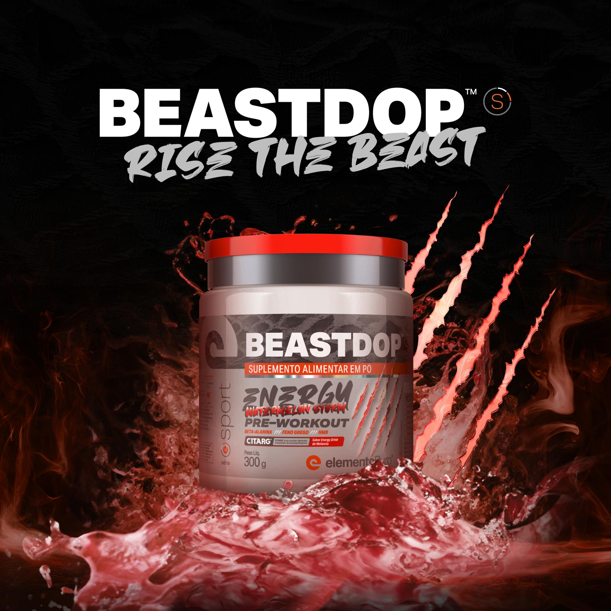 Pré-Treino BEASTDOP Melancia 300g