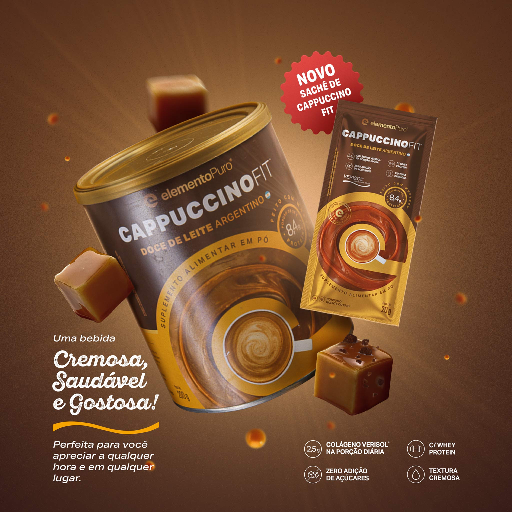 CAPPUCCINOFIT Doce de Leite Argentino 200g