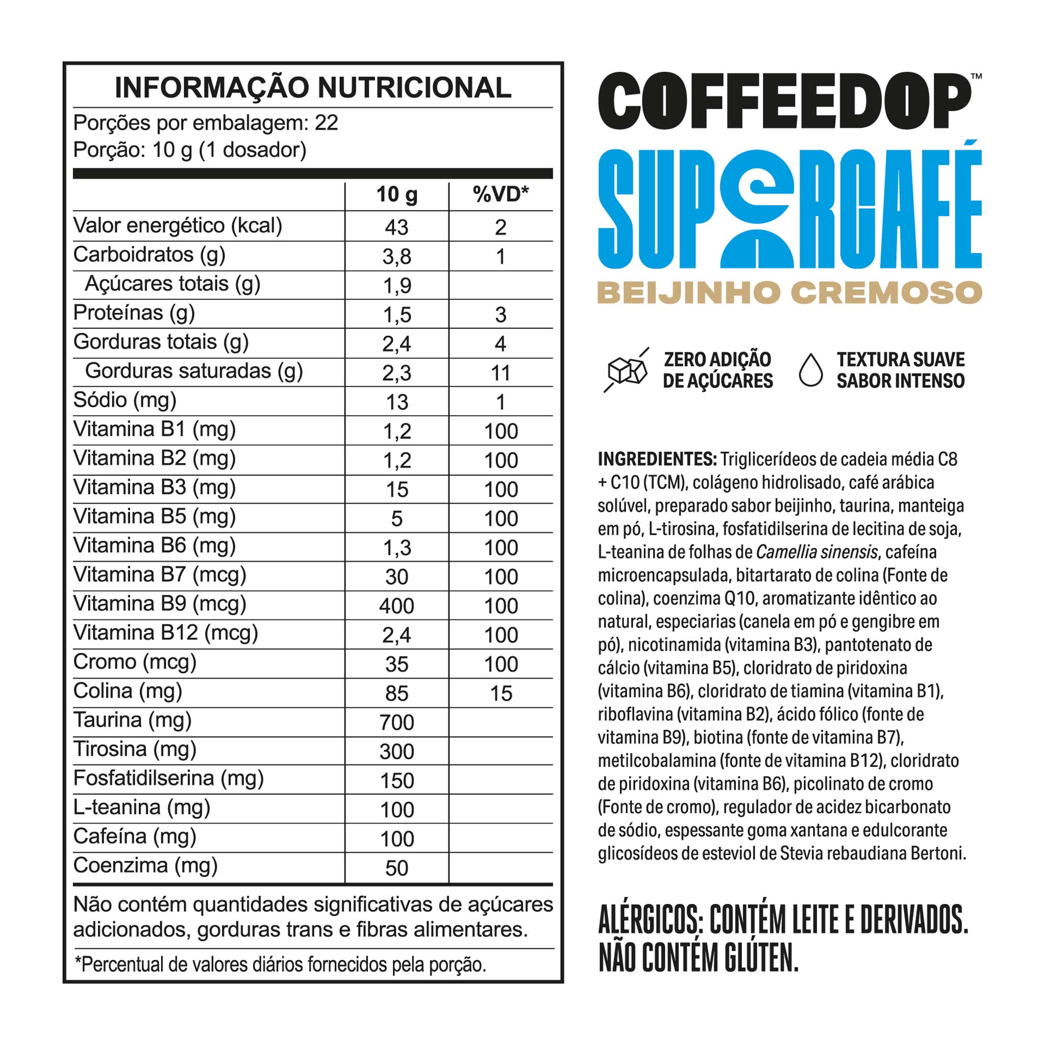 COFFEEDOP Supercafé Beijinho Cremoso 220g