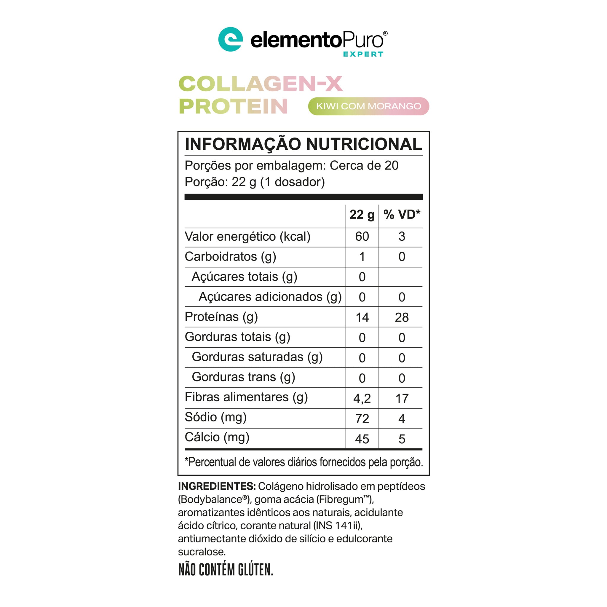COLLAGEN-X PROTEIN BODYBALANCE® Kiwi com Morango 450g