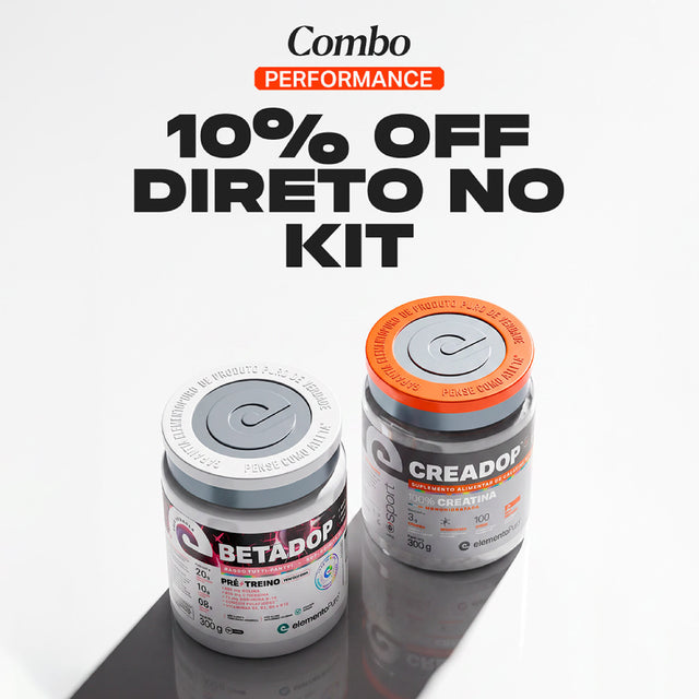 COMBO PERFORMANCE - CREADOP SPORT 300g + BETADOP Pré-Treino 300g