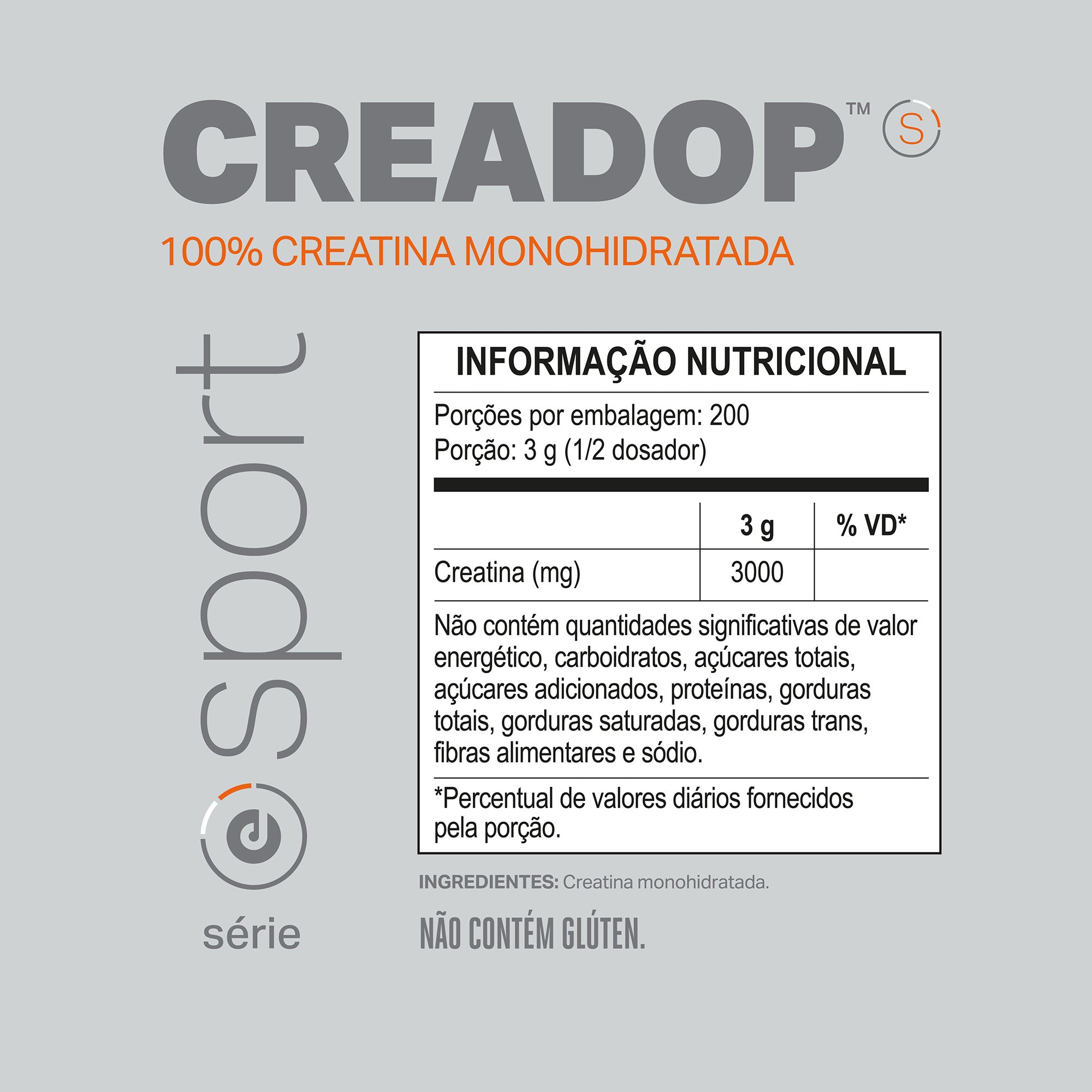 REFIL CREADOP SPORT 600g