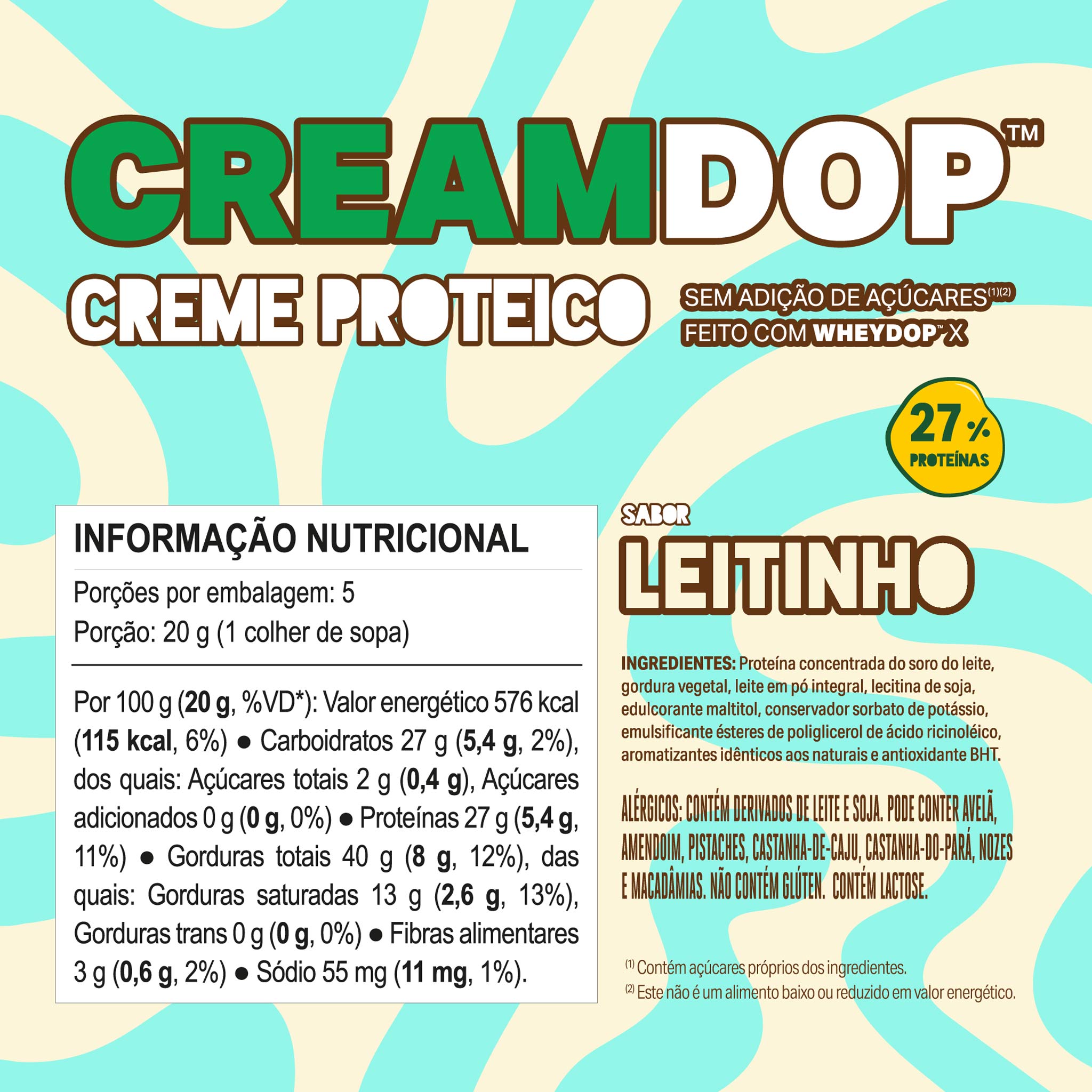 CREAMDOP Creme Proteico - Leite em Pó 100g