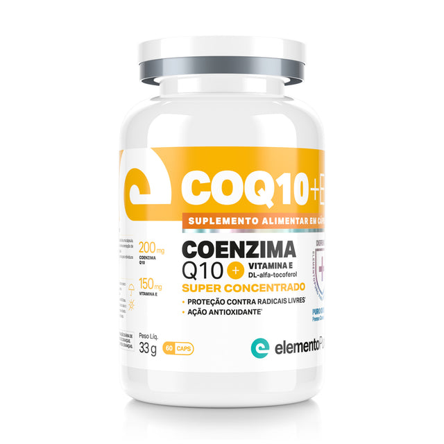 CoQ10 Coenzima Q10 + Vitamina E 60 Cápsulas
