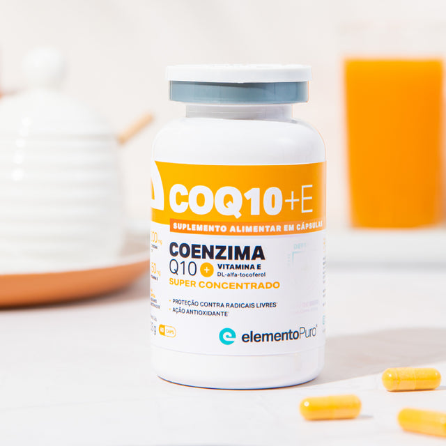 CoQ10 Coenzima Q10 + Vitamina E 60 Cápsulas
