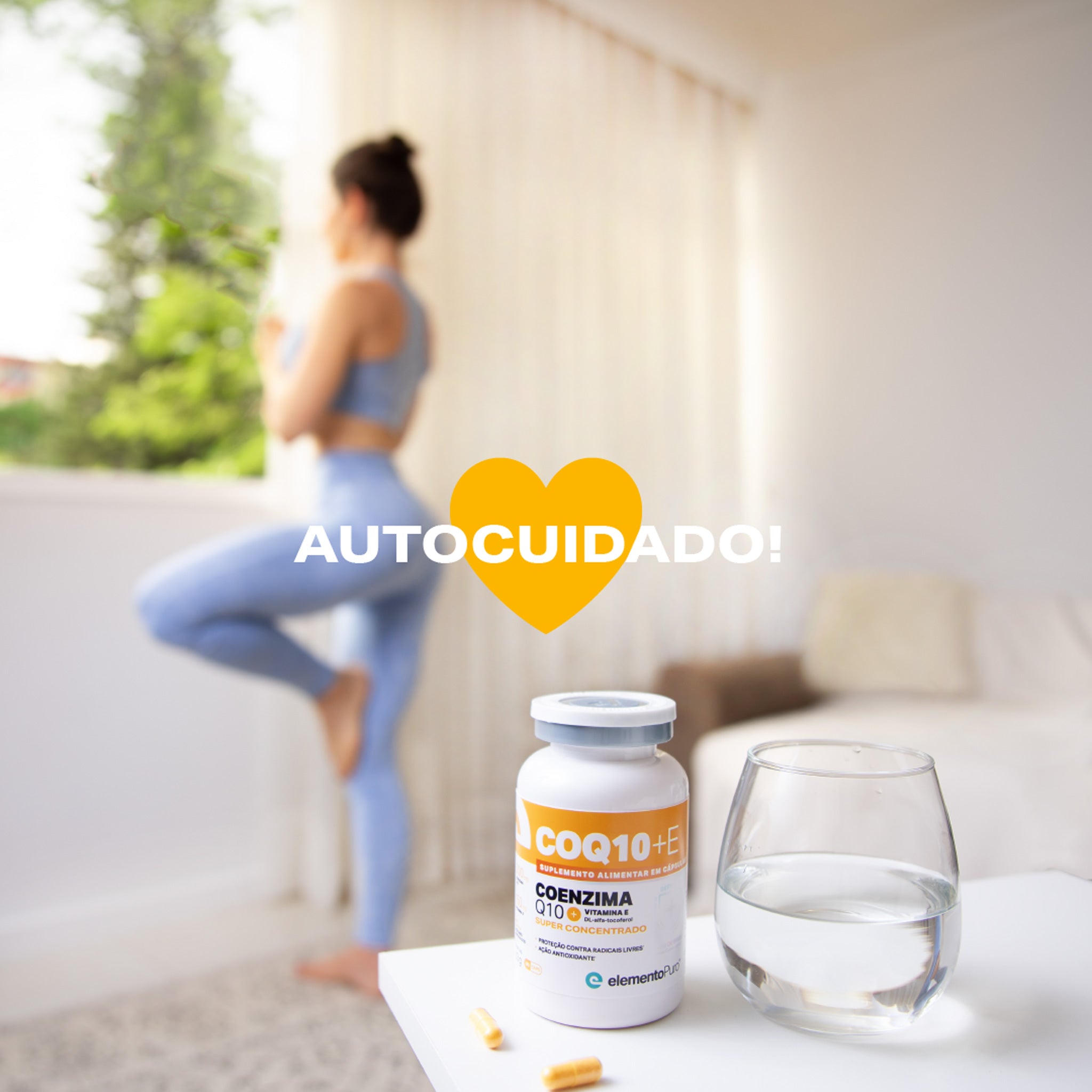 CoQ10 Coenzima Q10 + Vitamina E 60 Cápsulas