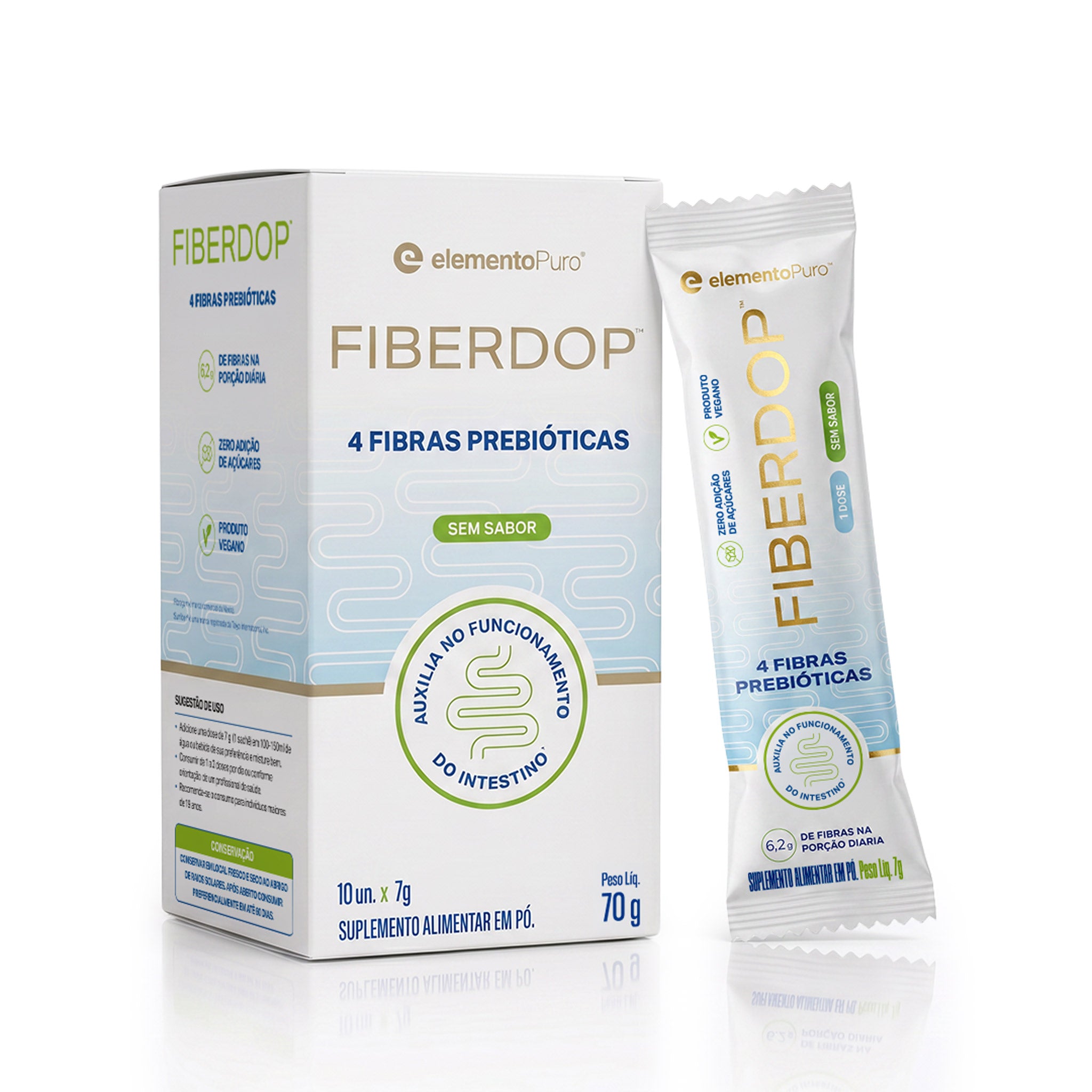 FIBERDOP Fibras Prebióticas Display 70g - 10x7g