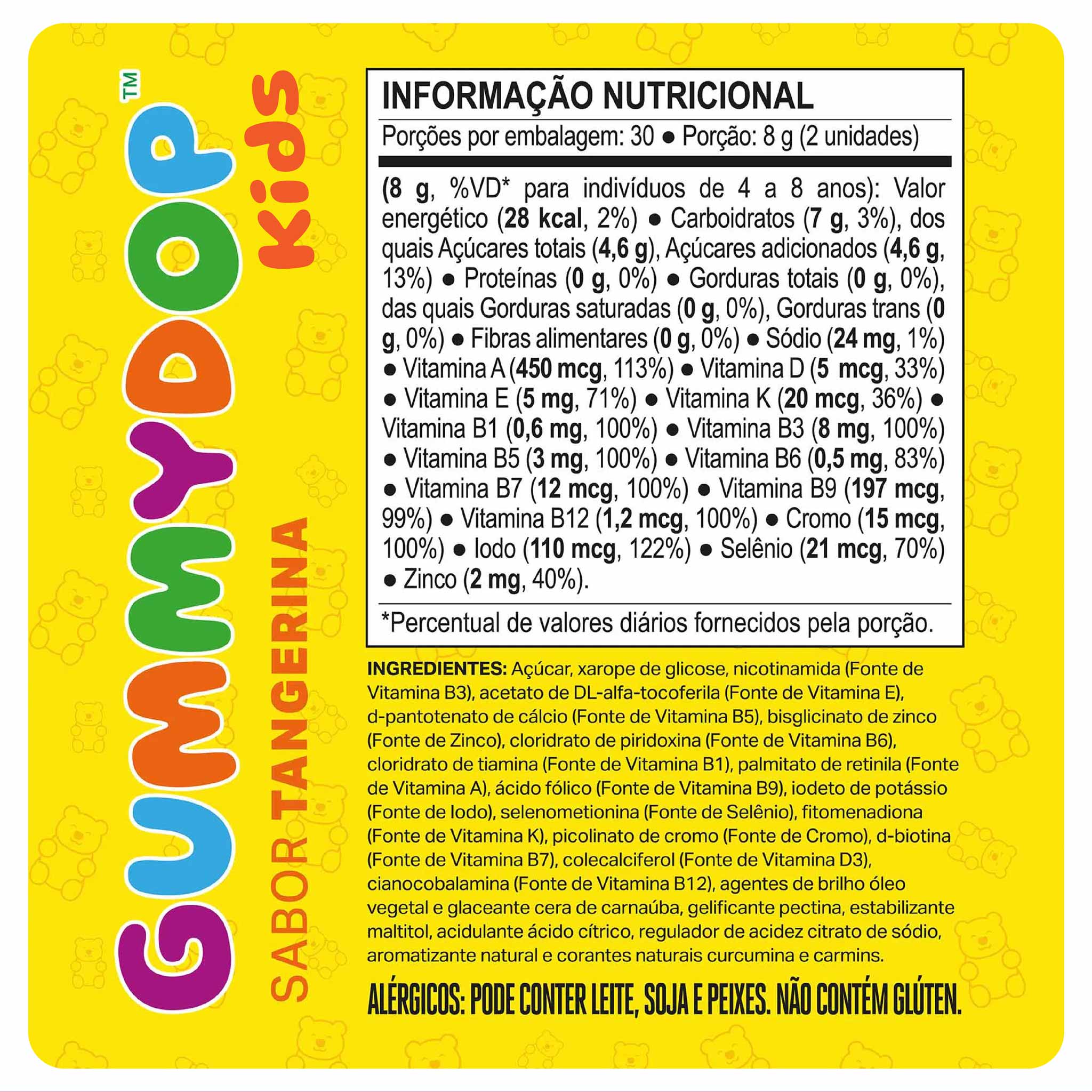 GUMMYDOP KIDS Multivitamínico A-Z Sabor Tangerina 60 Gomas