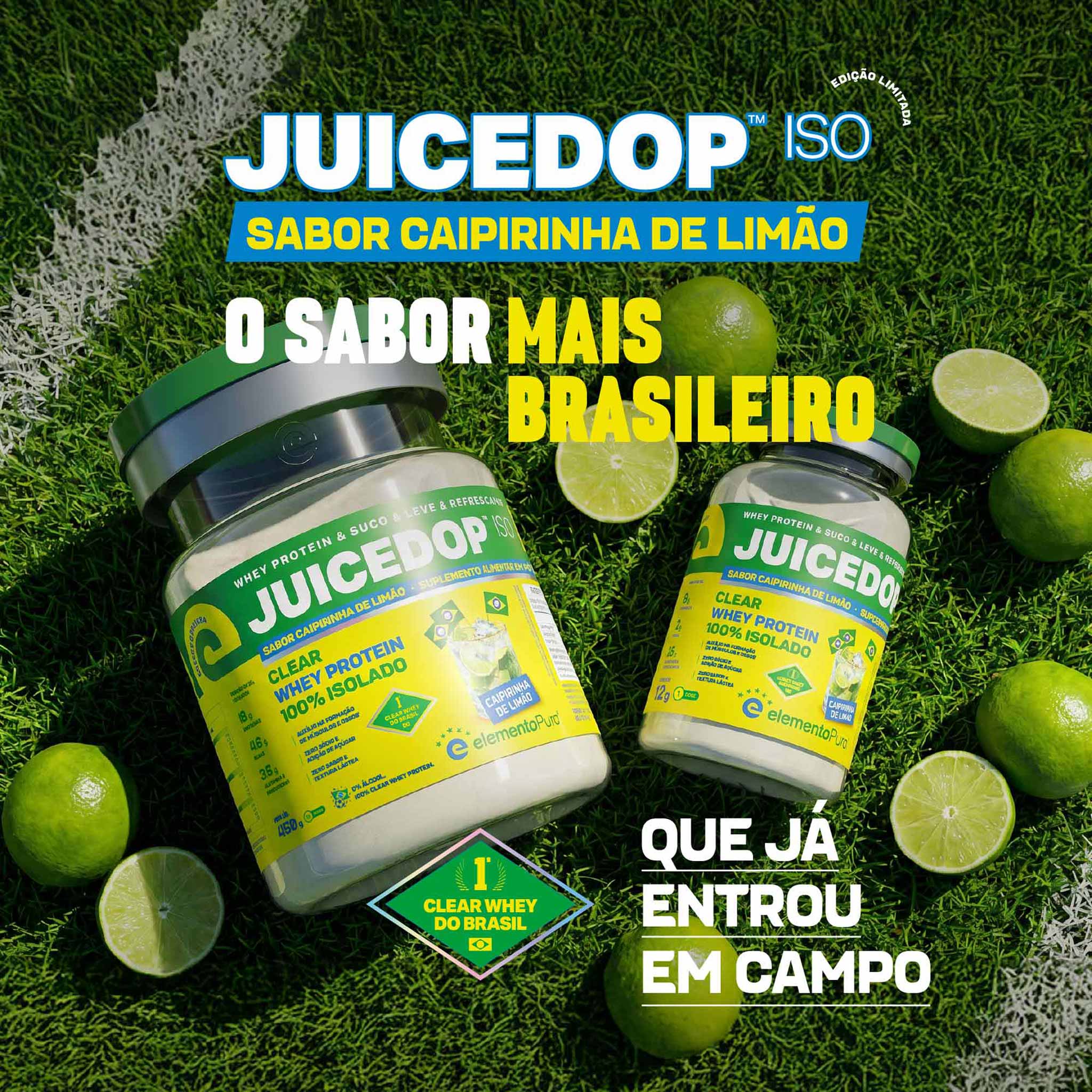 JUICEDOP Clear Whey Protein Caipirinha de Limão 450g