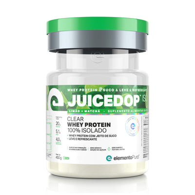 JUICEDOP Clear Whey Protein Limão com Matchá 450g