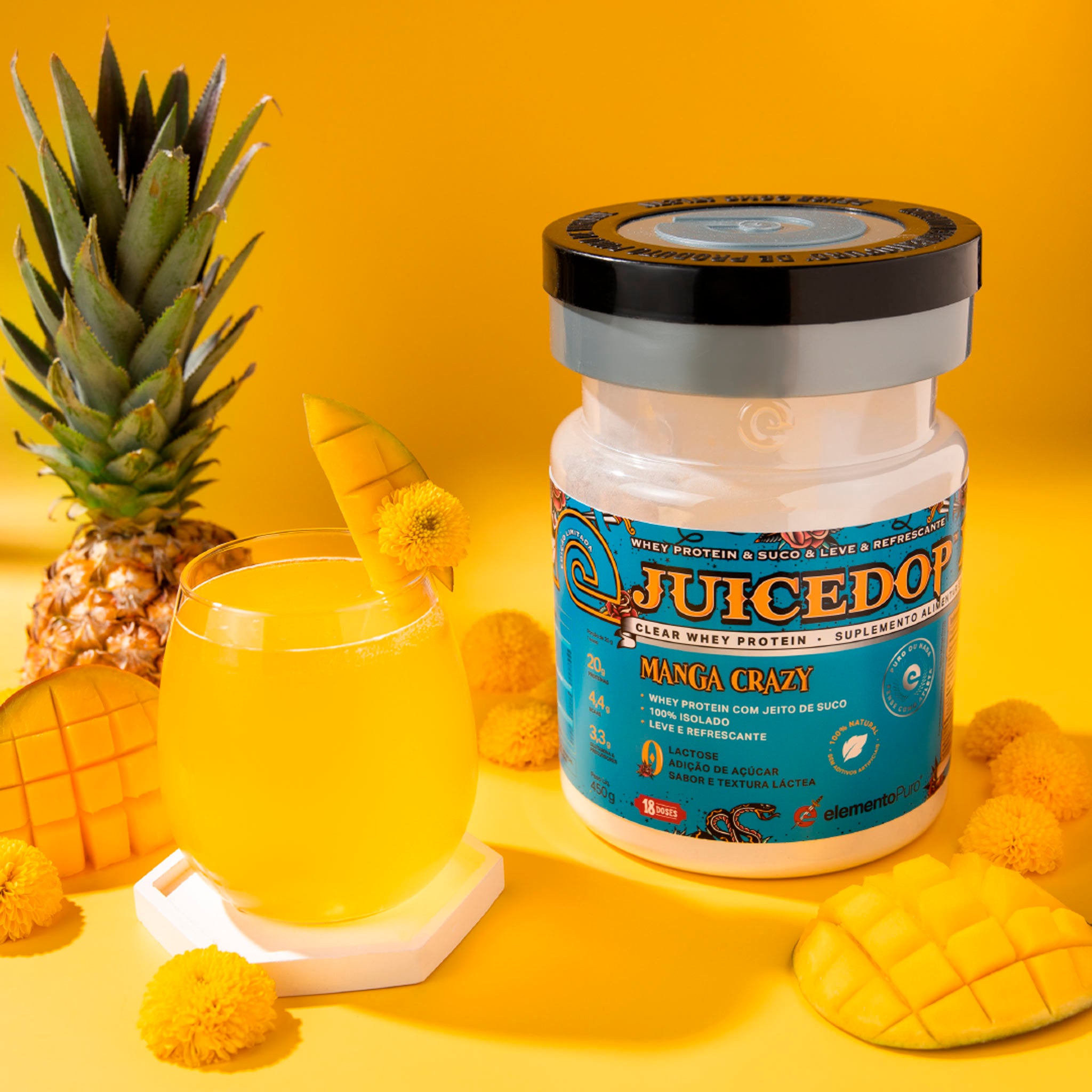 JUICEDOP Clear Whey Protein Manga Crazy 450g
