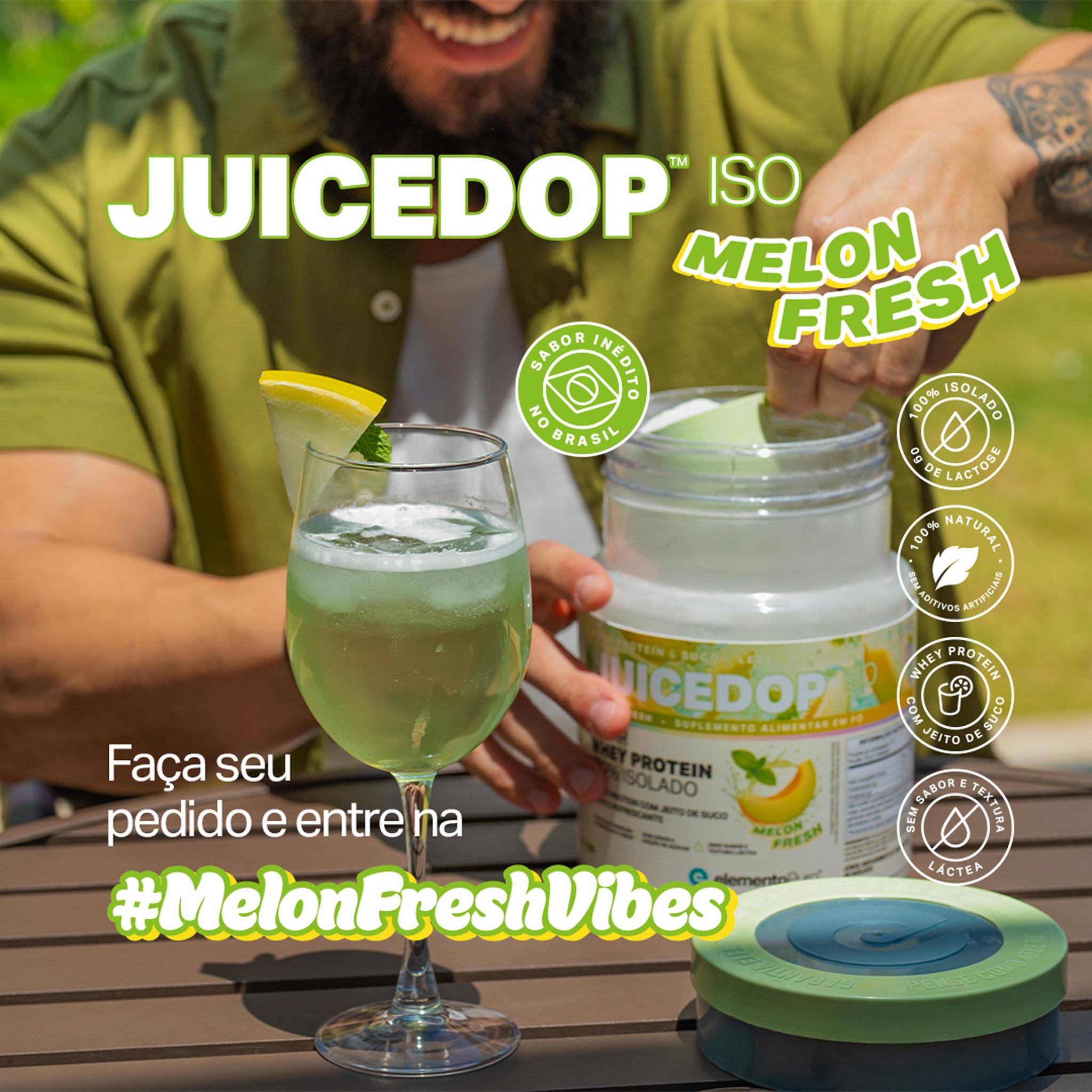 JUICEDOP Clear Whey Protein Melon Fresh 450g