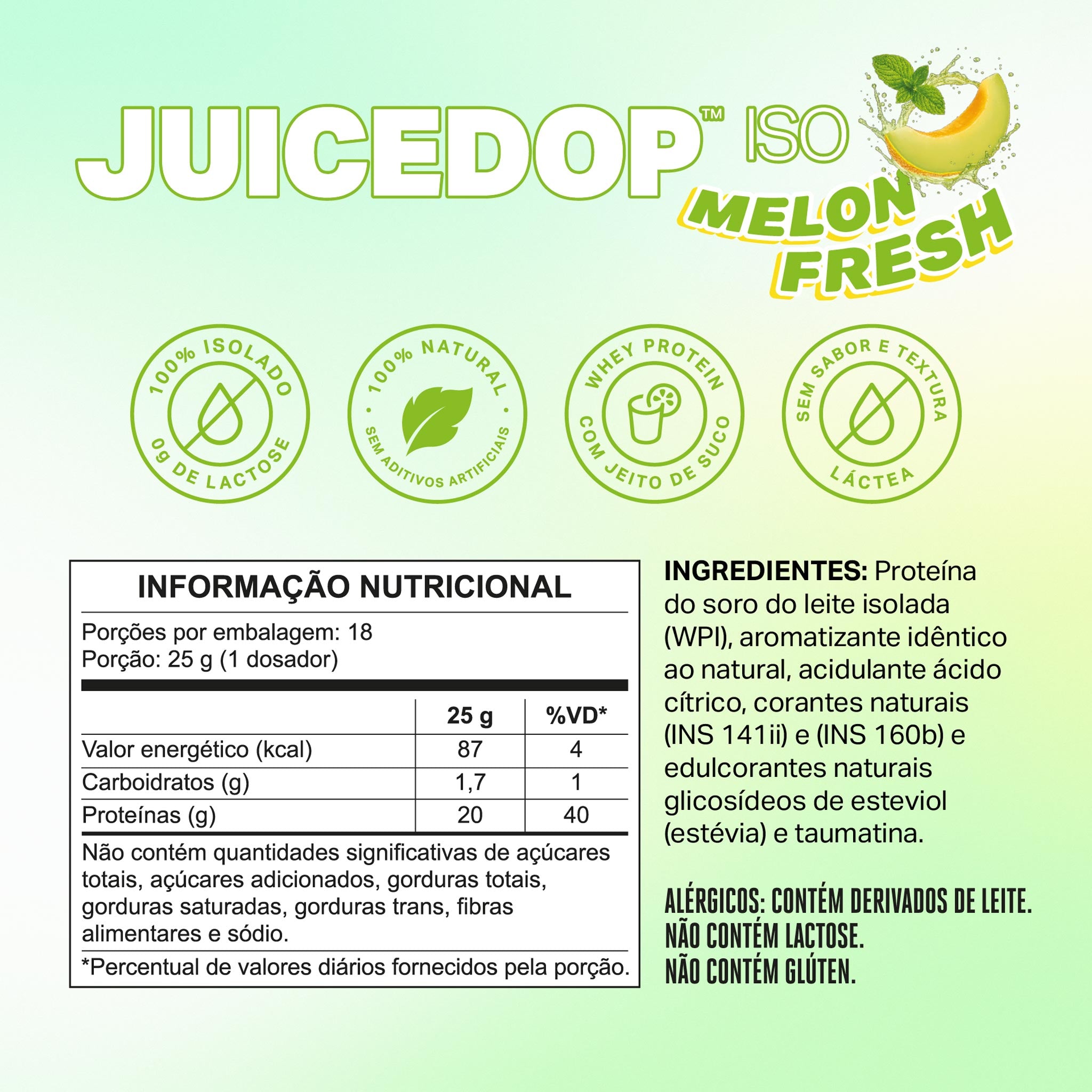 JUICEDOP Clear Whey Protein Melon Fresh 450g