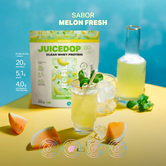 REFIL JUICEDOP Clear Whey Protein Melon Fresh 450g
