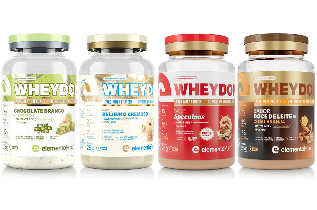 Kit Degusta Lançamentos: monodoses de WHEYDOP X