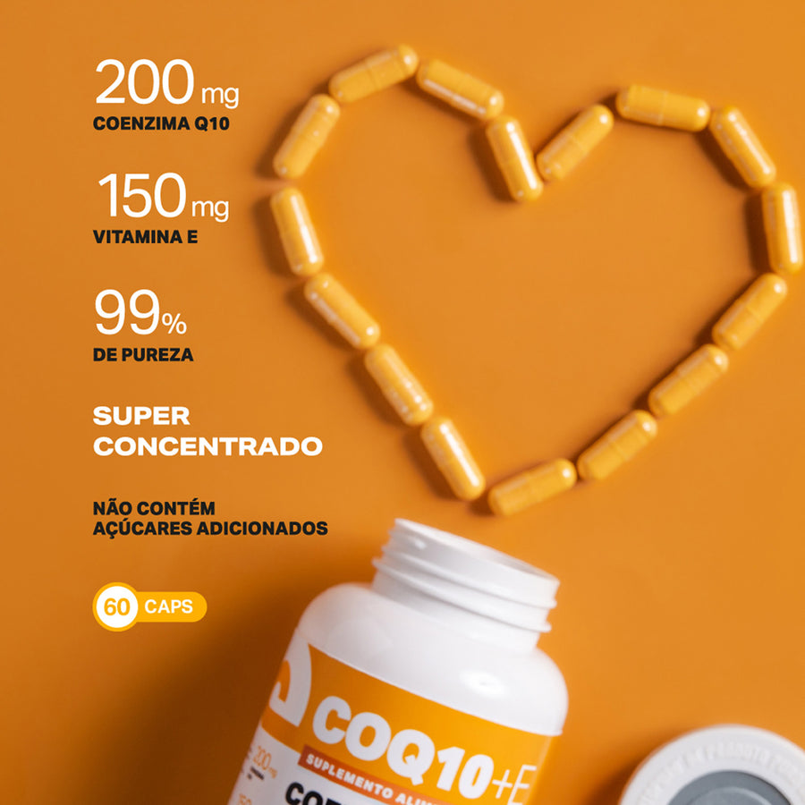 CoQ10 Coenzima Q10 + Vitamina E 60 Cápsulas