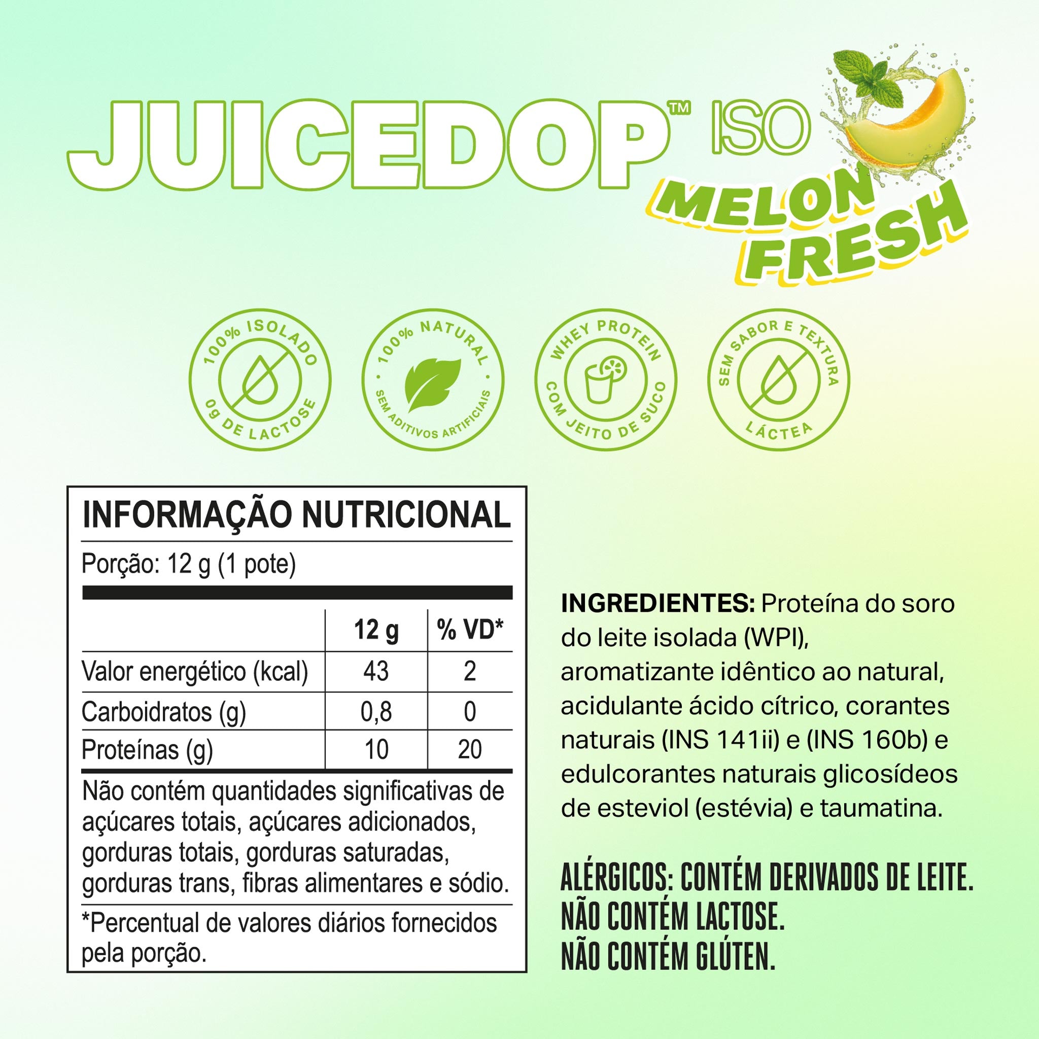 MONODOSE JUICEDOP Clear Whey Protein Melon Fresh 12g