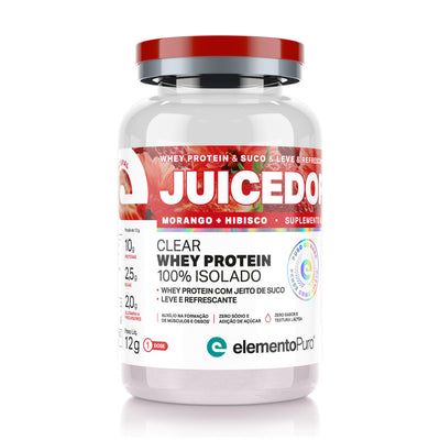 MONODOSE JUICEDOP Clear Whey Protein Morango com Hibisco 12g