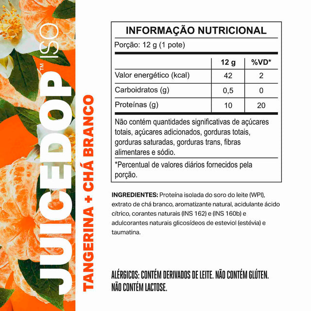 MONODOSE JUICEDOP Clear Whey Protein Tangerina com Chá Branco 12g