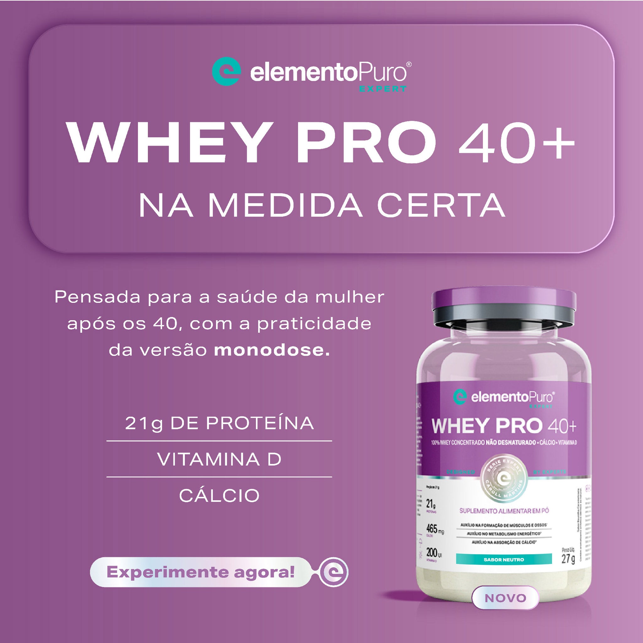MONODOSE WHEY PRO 40+ Neutro 27g