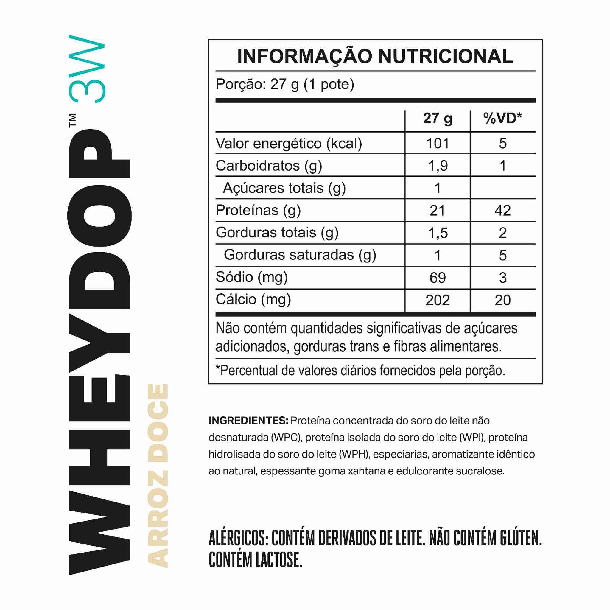 MONODOSE WHEYDOP 3W Arroz Doce 27g