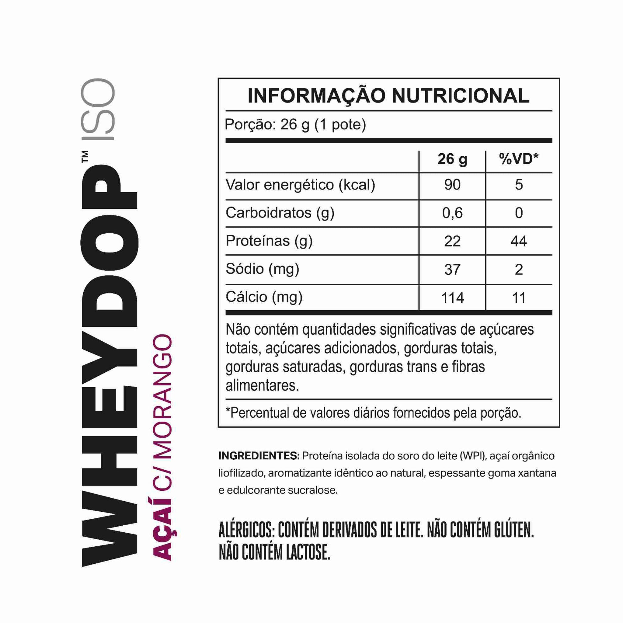 MONODOSE WHEYDOP ISO Açaí com Morango 26g