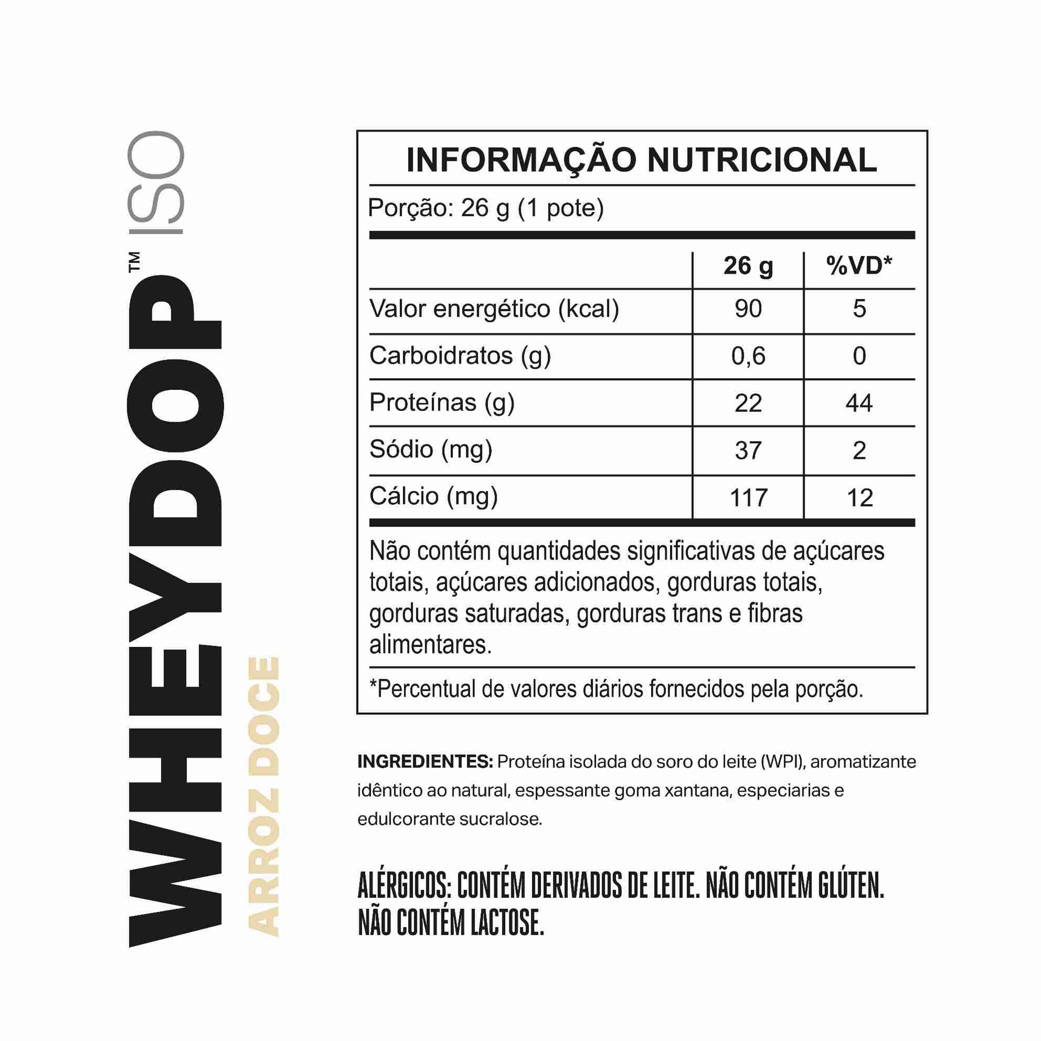 MONODOSE WHEYDOP ISO Arroz Doce 26g