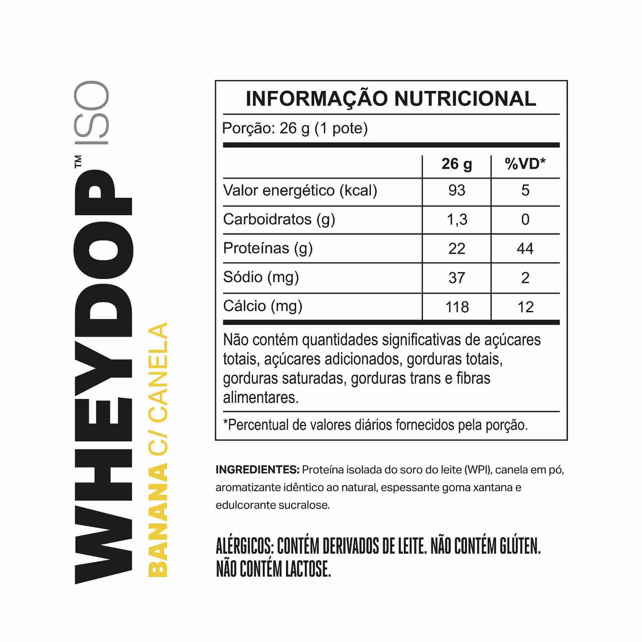 MONODOSE WHEYDOP ISO Banana com Canela 26g