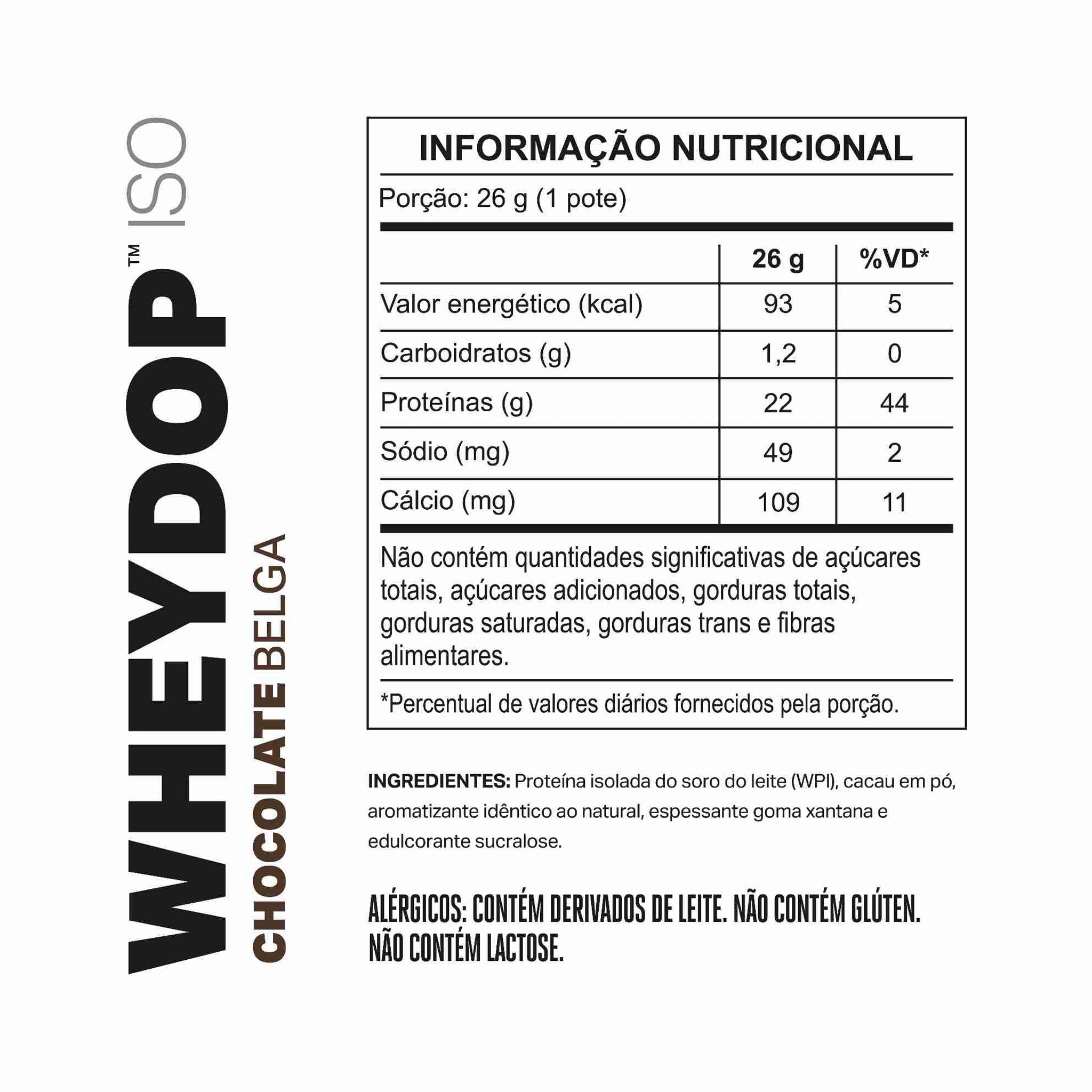 MONODOSE WHEYDOP ISO Chocolate Belga 26g