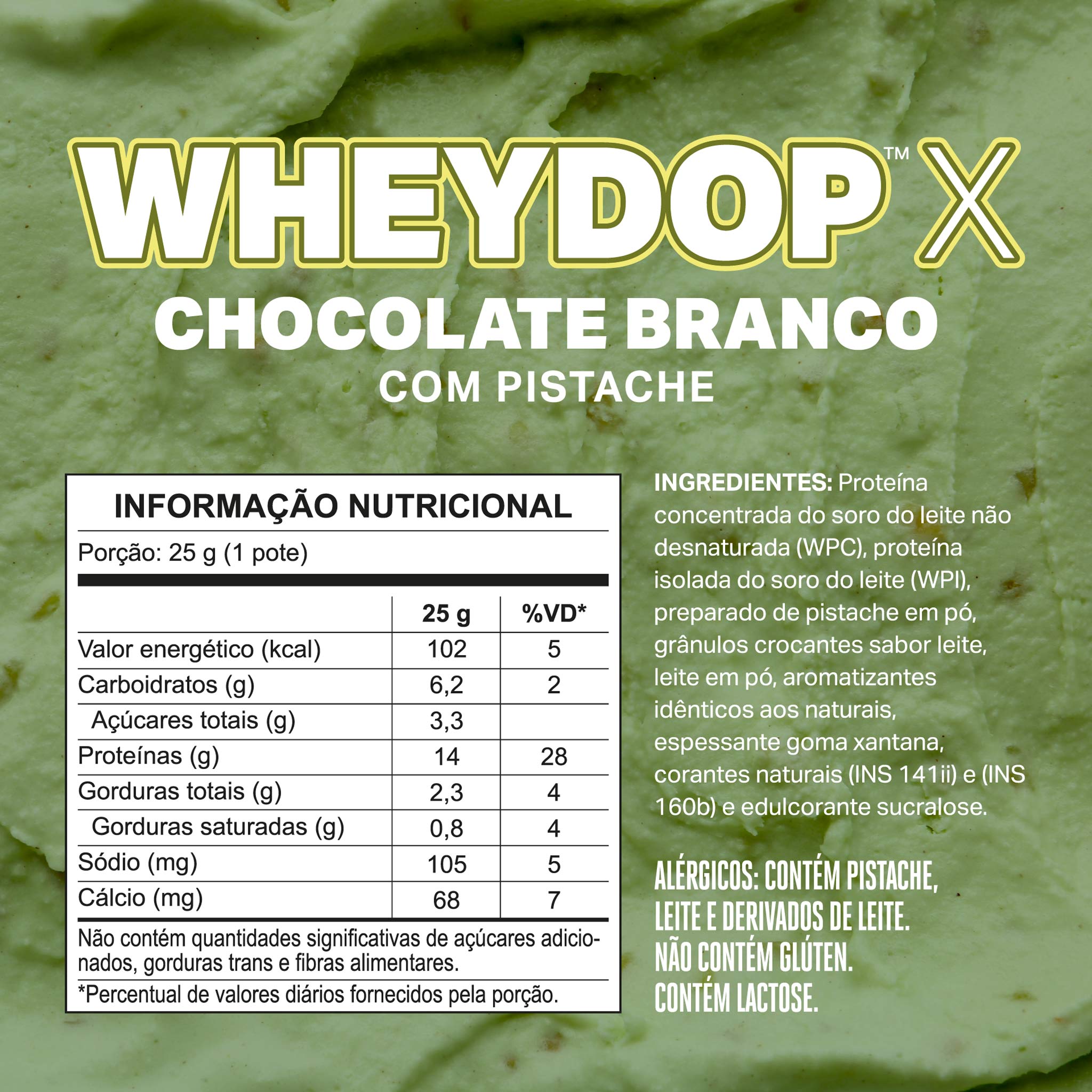 MONODOSE WHEYDOP X Chocolate Branco com Pistache 25g
