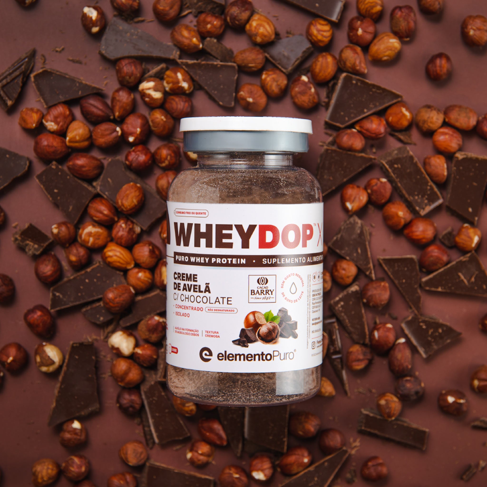 MONODOSE WHEYDOP X Creme de Avelã com Chocolate 25g