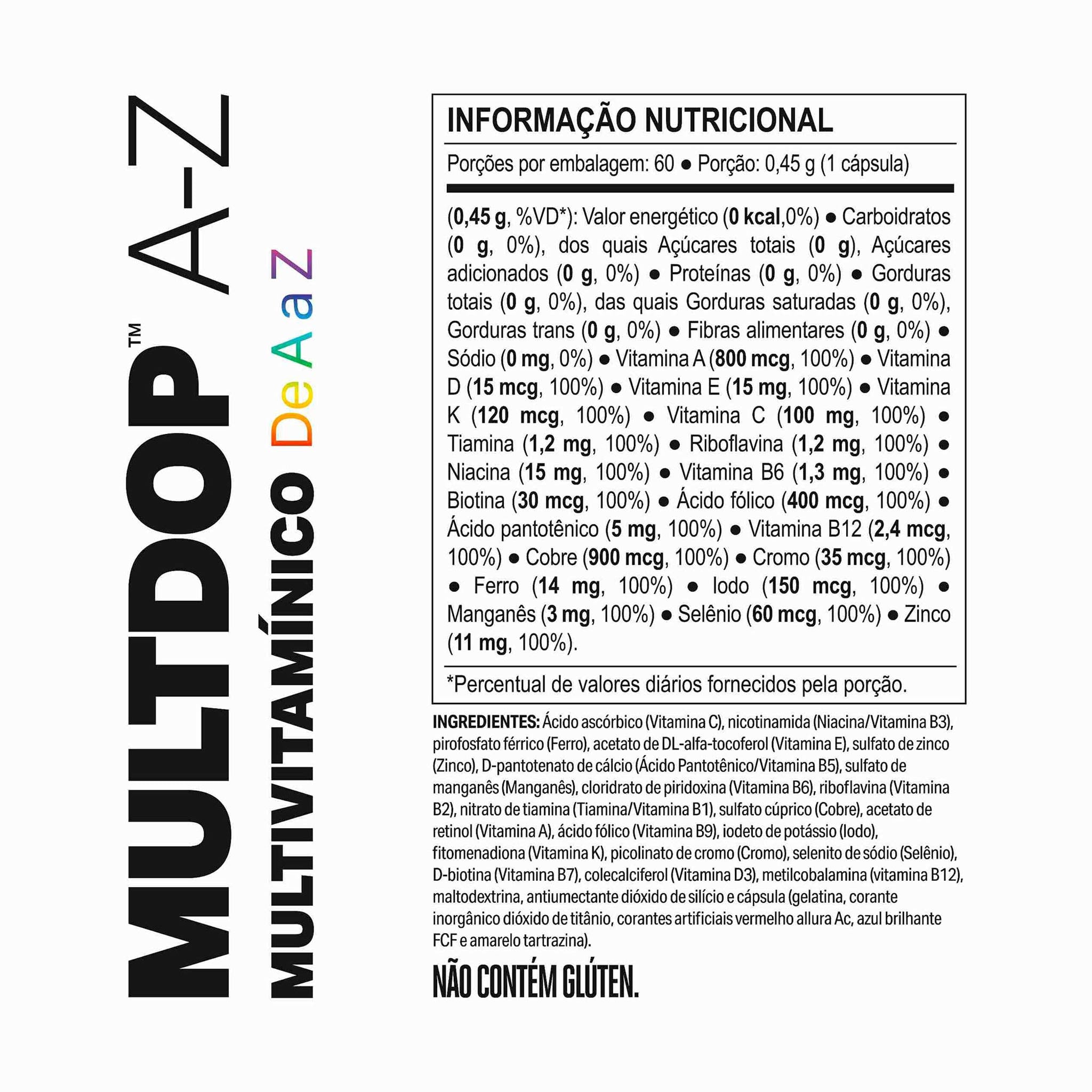 MULTDOP Multivitamínico A-Z 60 Cápsulas