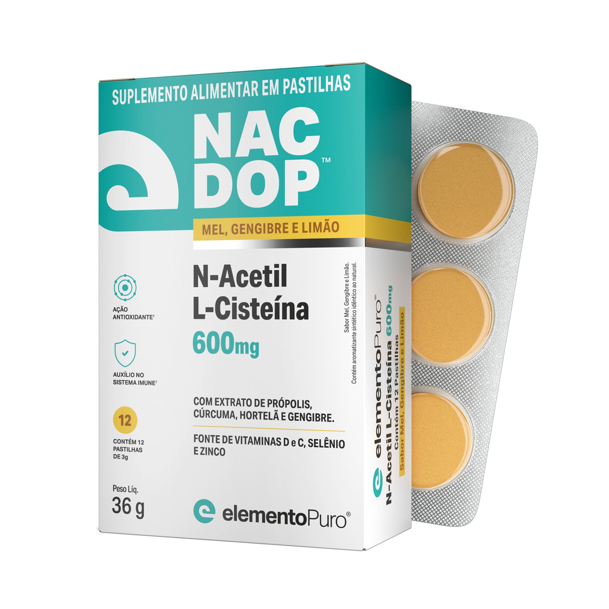 NACDOP Antioxidante 12 Pastilhas