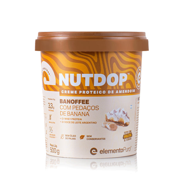 NUTDOP Creme Proteico de Amendoim - Banoffee 500g