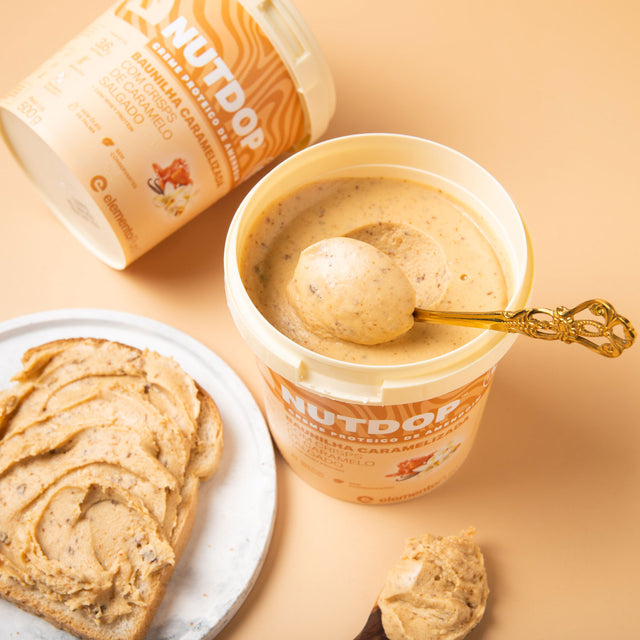NUTDOP Creme Proteico de Amendoim - Baunilha Caramelizada 500g