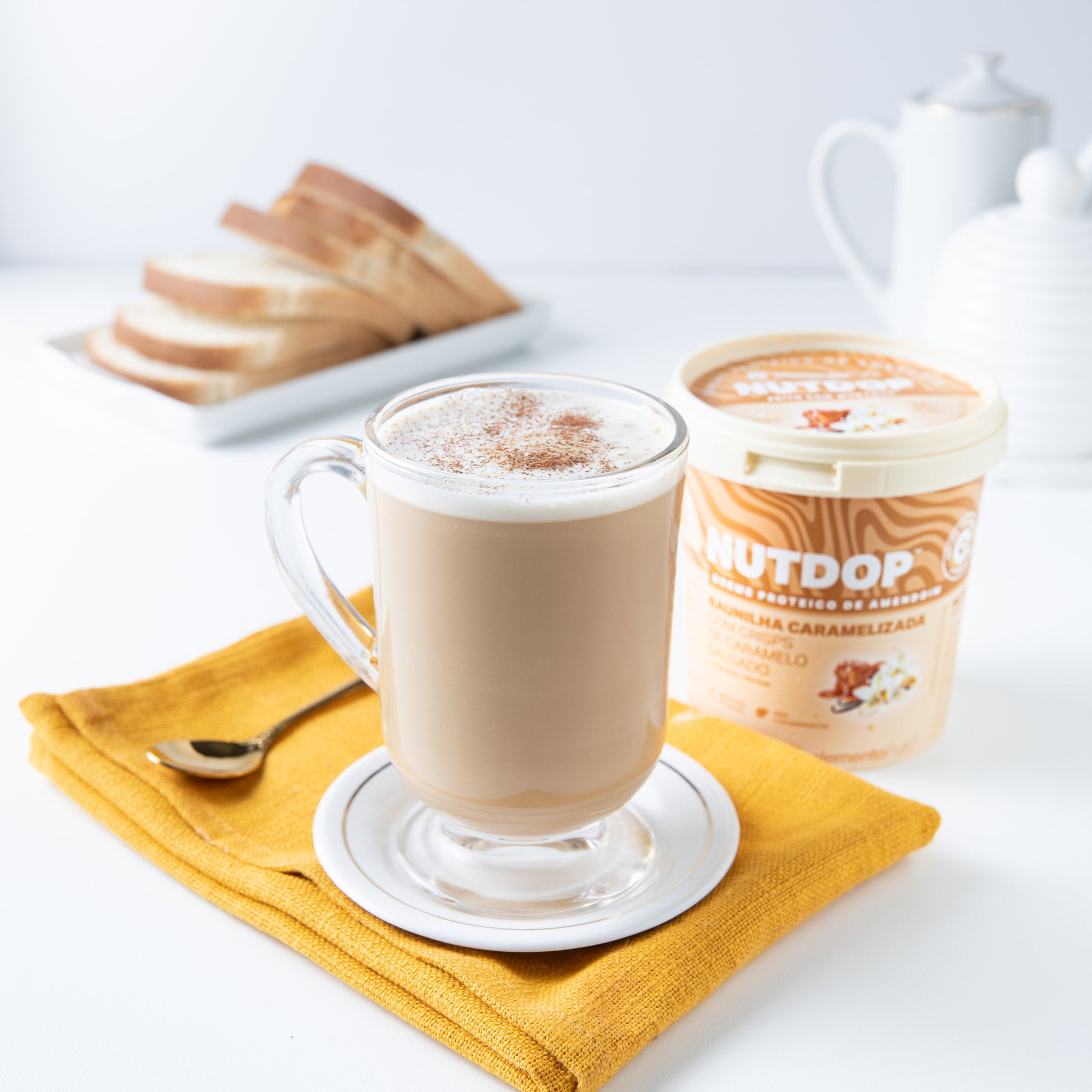 NUTDOP Creme Proteico de Amendoim - Baunilha Caramelizada 500g