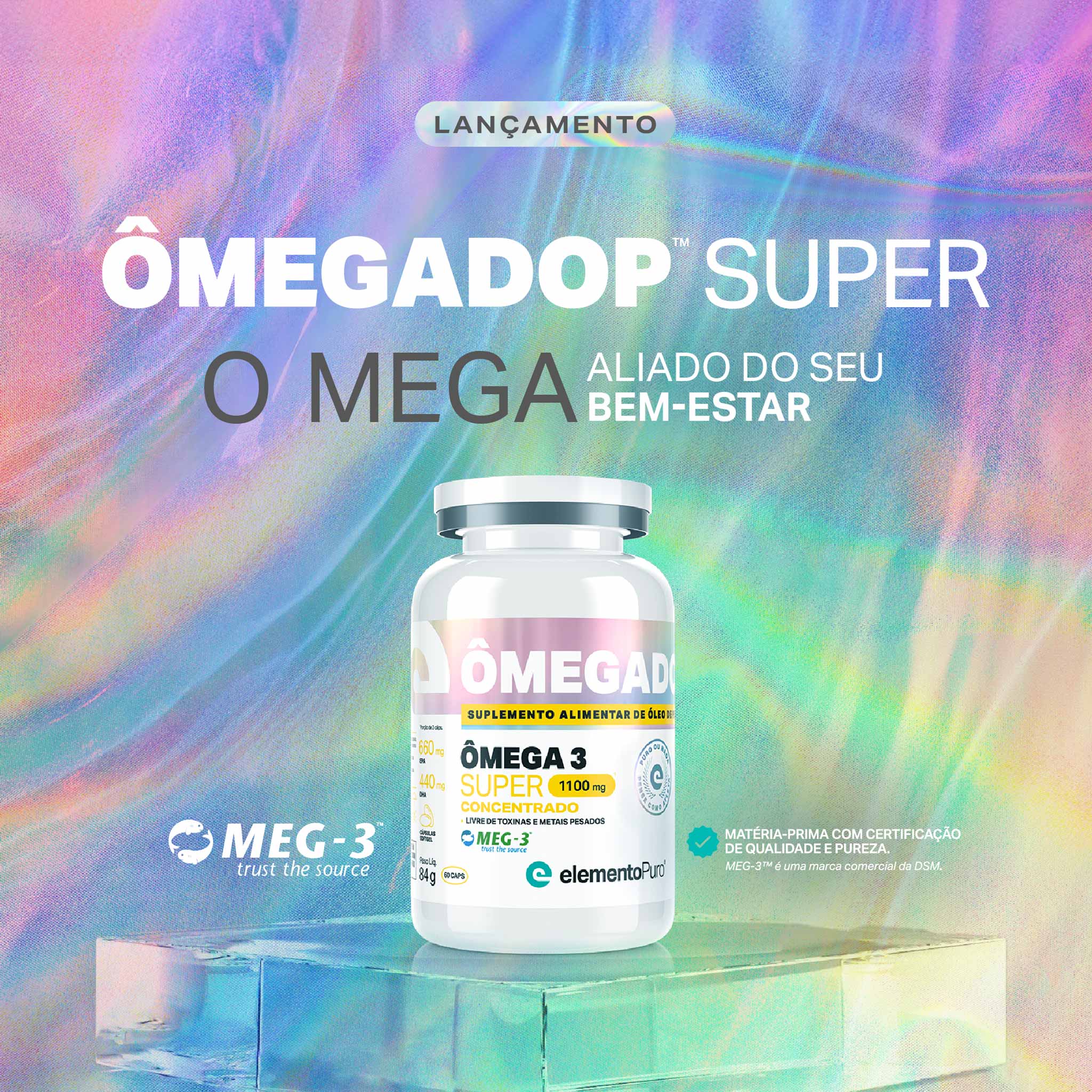 ÔMEGADOP Ômega 3 Super Concentrado 60 Cápsulas