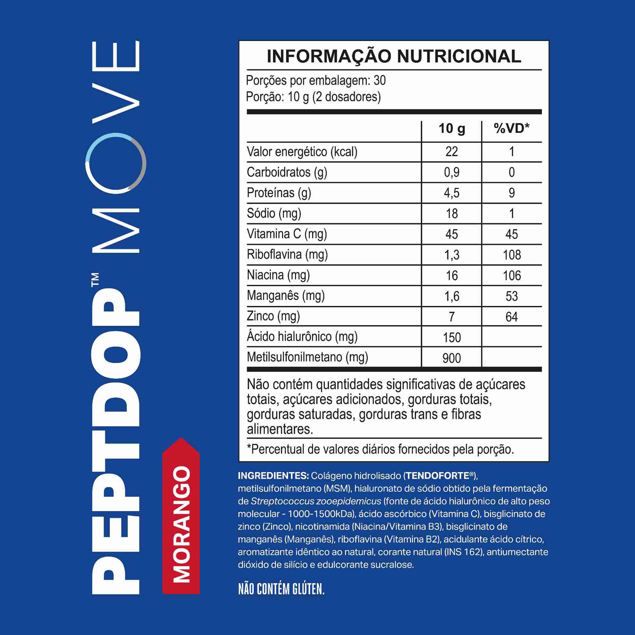 PEPTDOP MOVE TENDOFORTE® Morango 300g