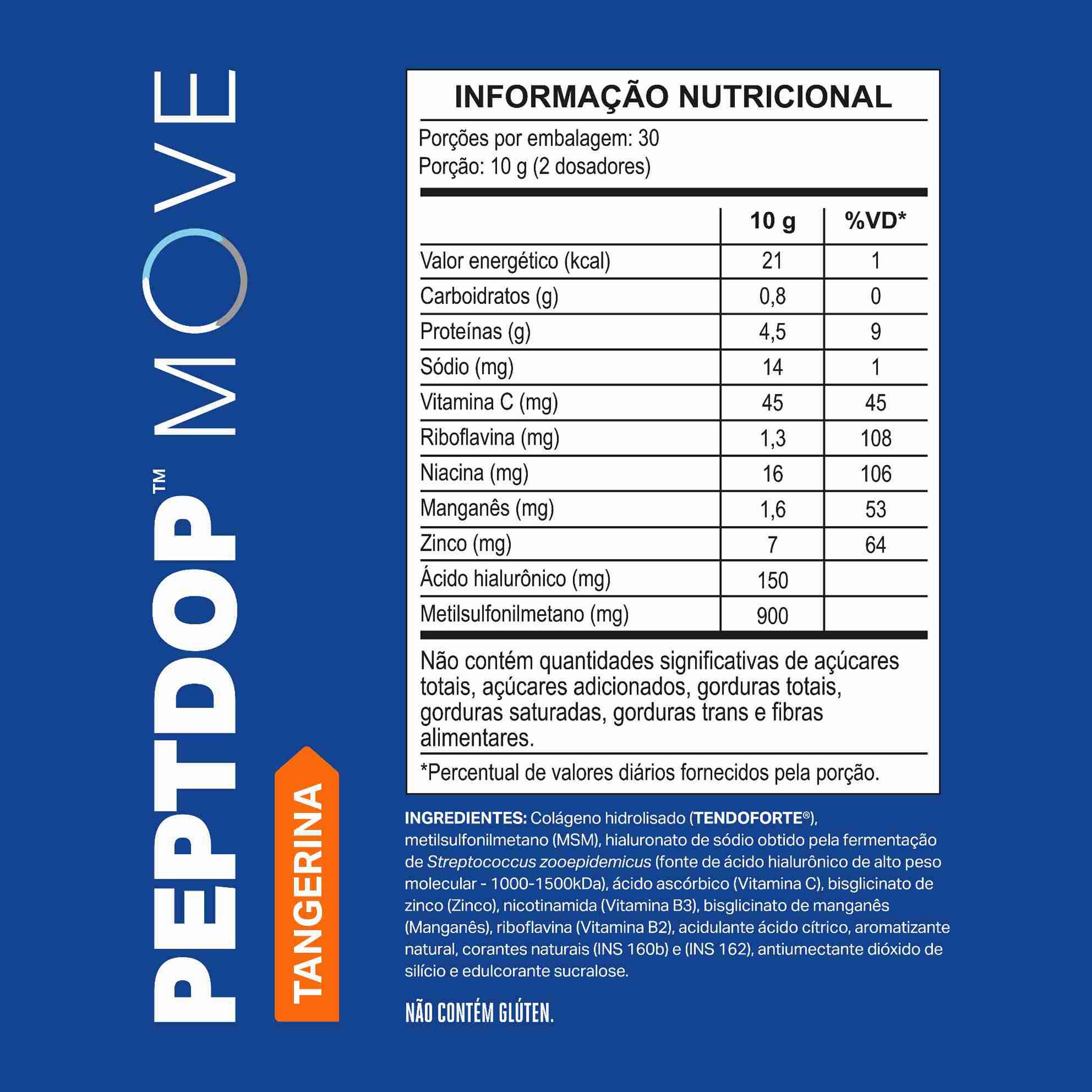 PEPTDOP MOVE TENDOFORTE® Tangerina 300g
