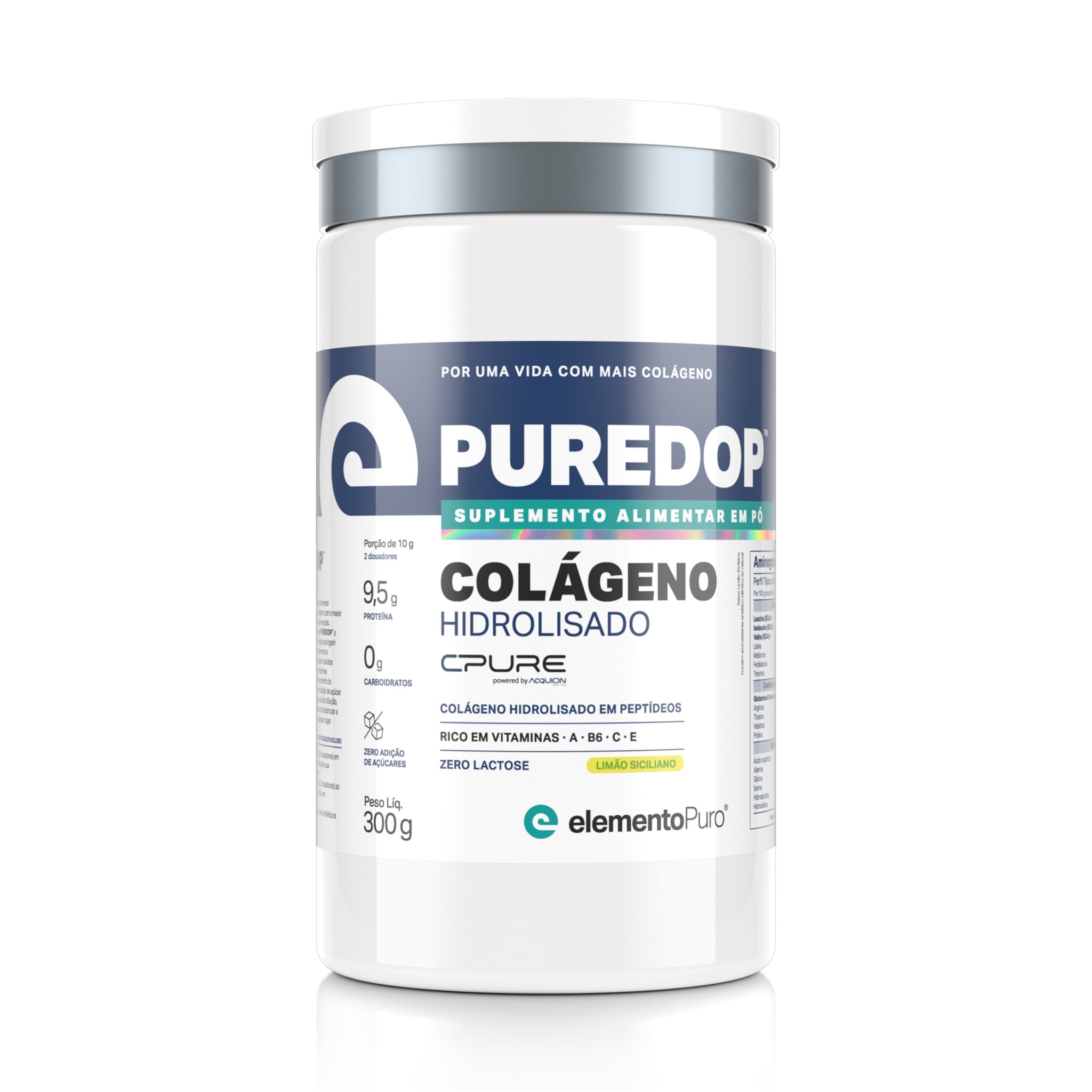 PUREDOP Colágeno Hidrolisado CPURE® Limão Siciliano 300g
