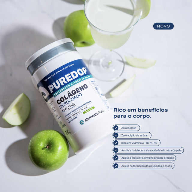 PUREDOP Colágeno Hidrolisado CPURE® Maçã Verde 300g