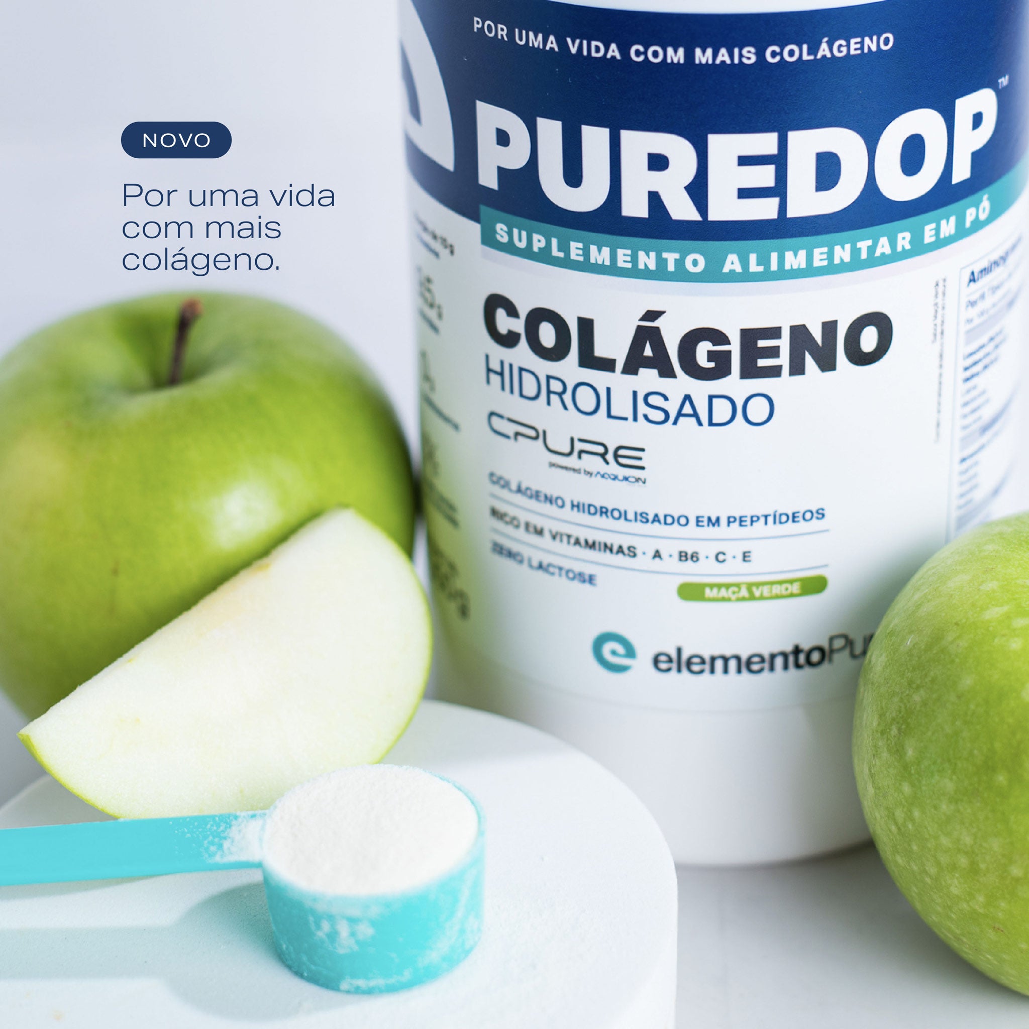 PUREDOP Colágeno Hidrolisado CPURE® Maçã Verde 300g