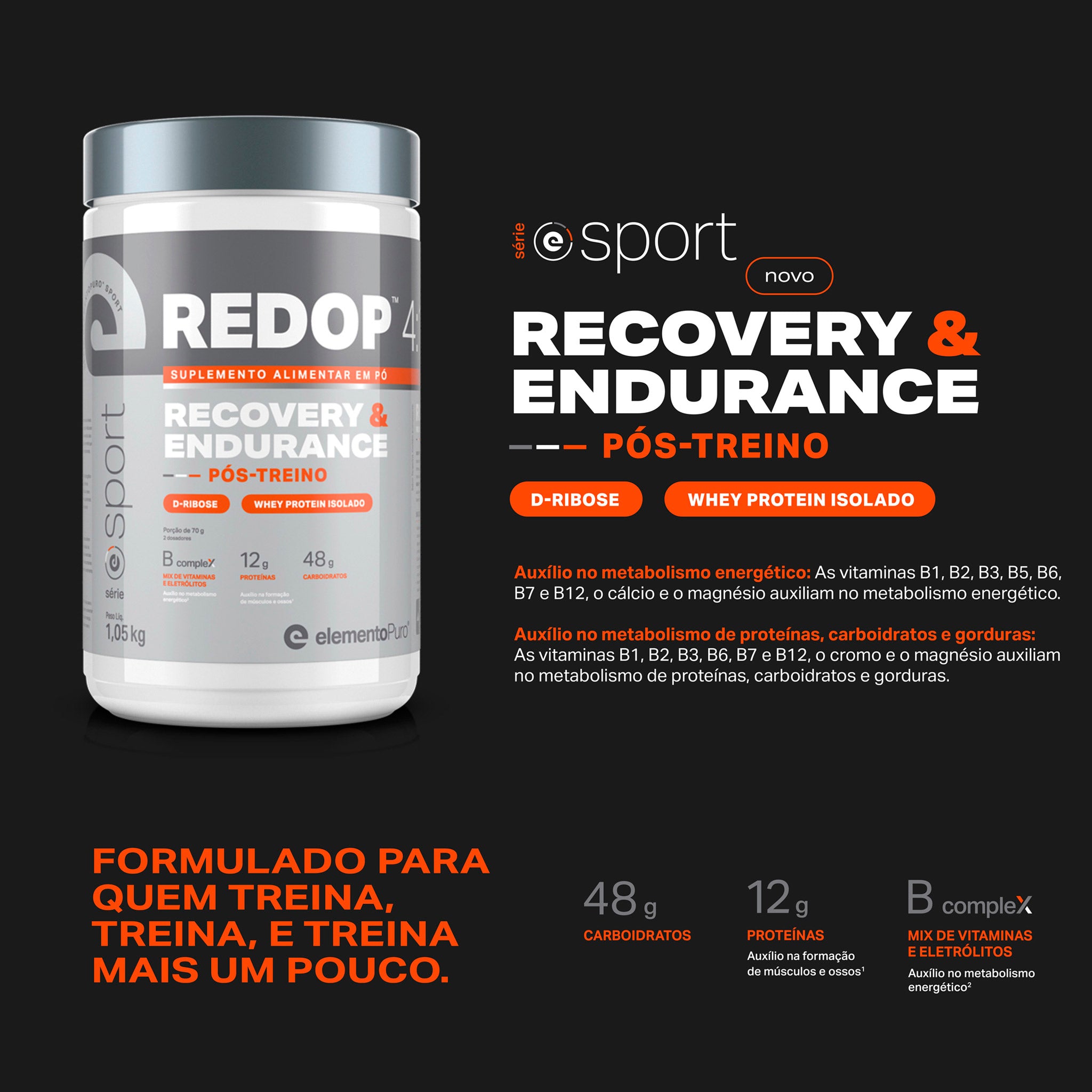 REDOP 4:1 Recovery & Endurance Limão Siciliano 1,05Kg
