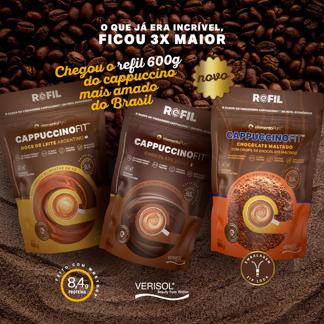 REFIL CAPPUCCINOFIT Chocolate Maltado 600g