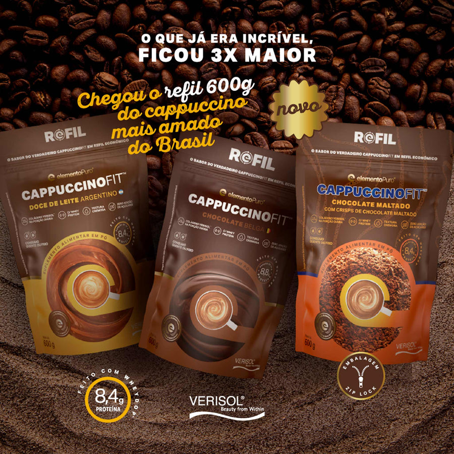 REFIL CAPPUCCINOFIT Chocolate Maltado 600g