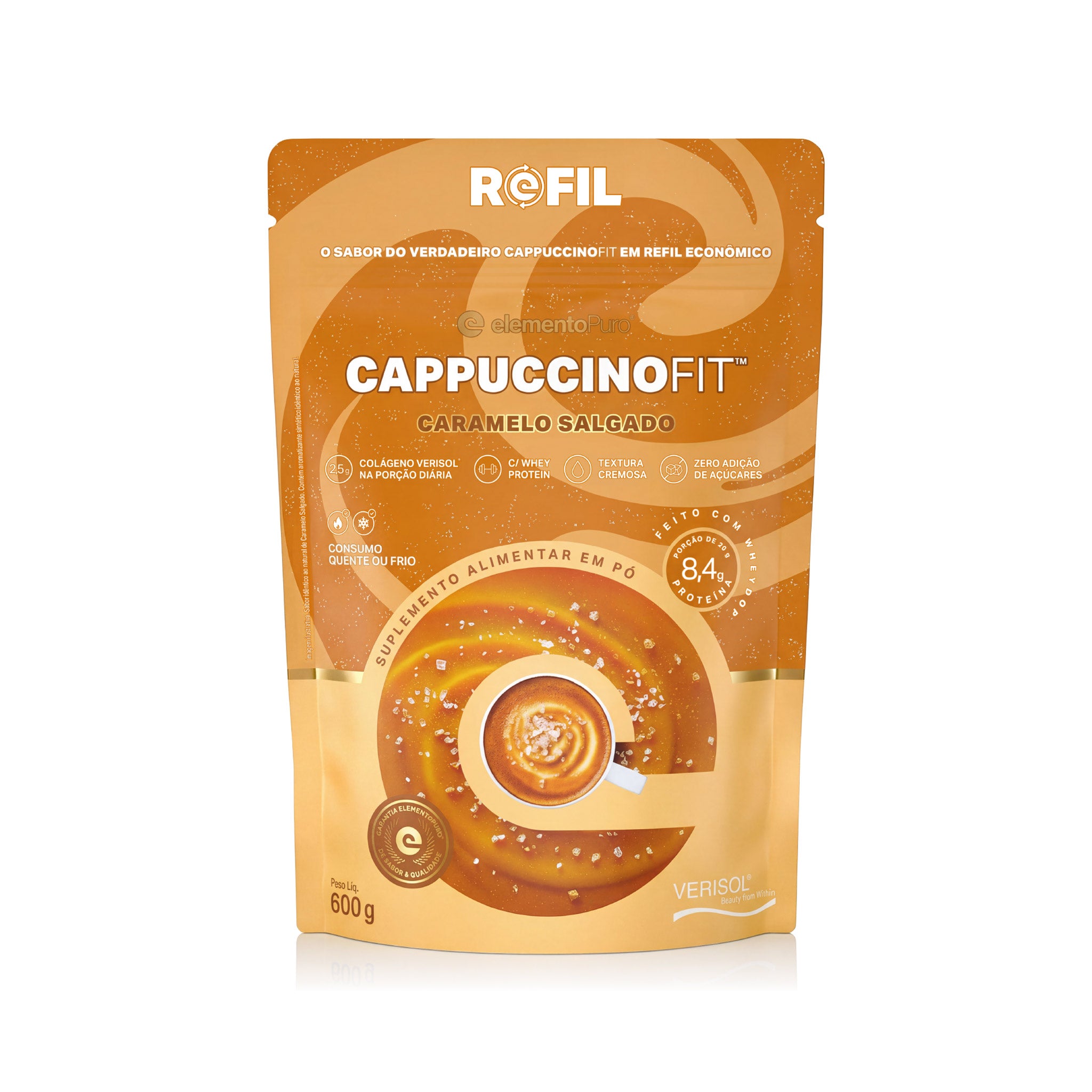 REFIL CAPPUCCINOFIT Caramelo Salgado 600g