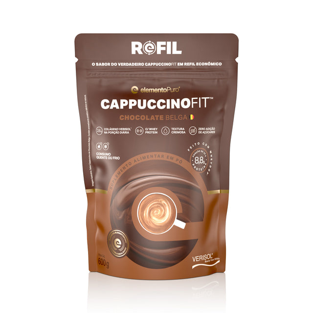 REFIL CAPPUCCINOFIT Chocolate Belga 600g