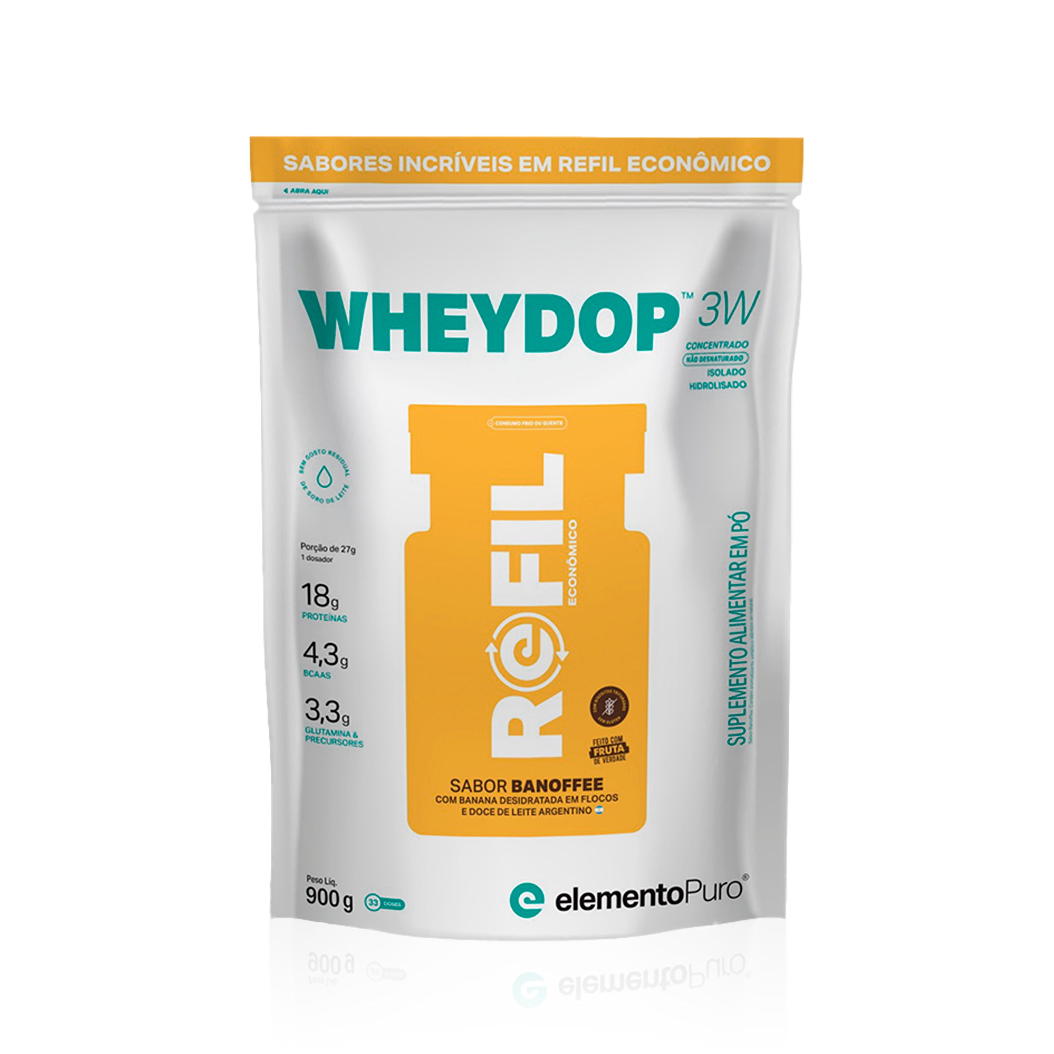 REFIL WHEYDOP 3W Banoffee 900g