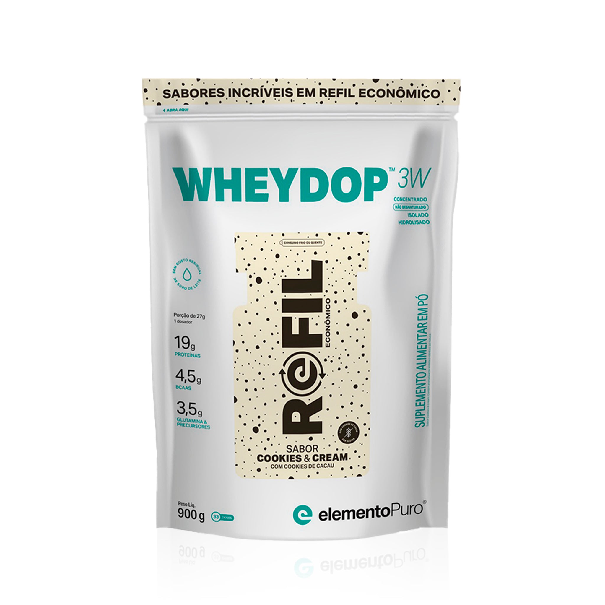 REFIL WHEYDOP 3W Cookies & Cream 900g