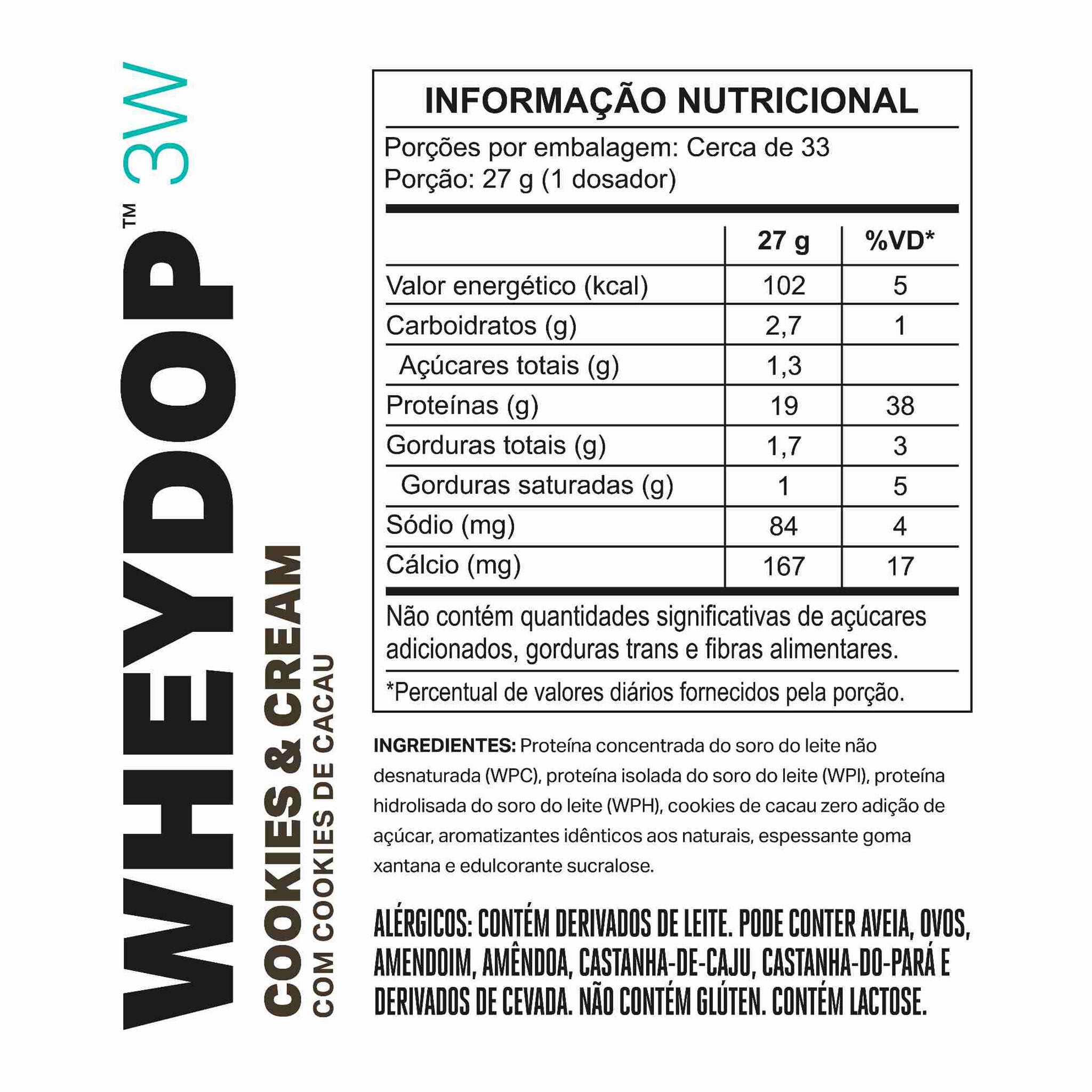 REFIL WHEYDOP 3W Cookies & Cream 900g